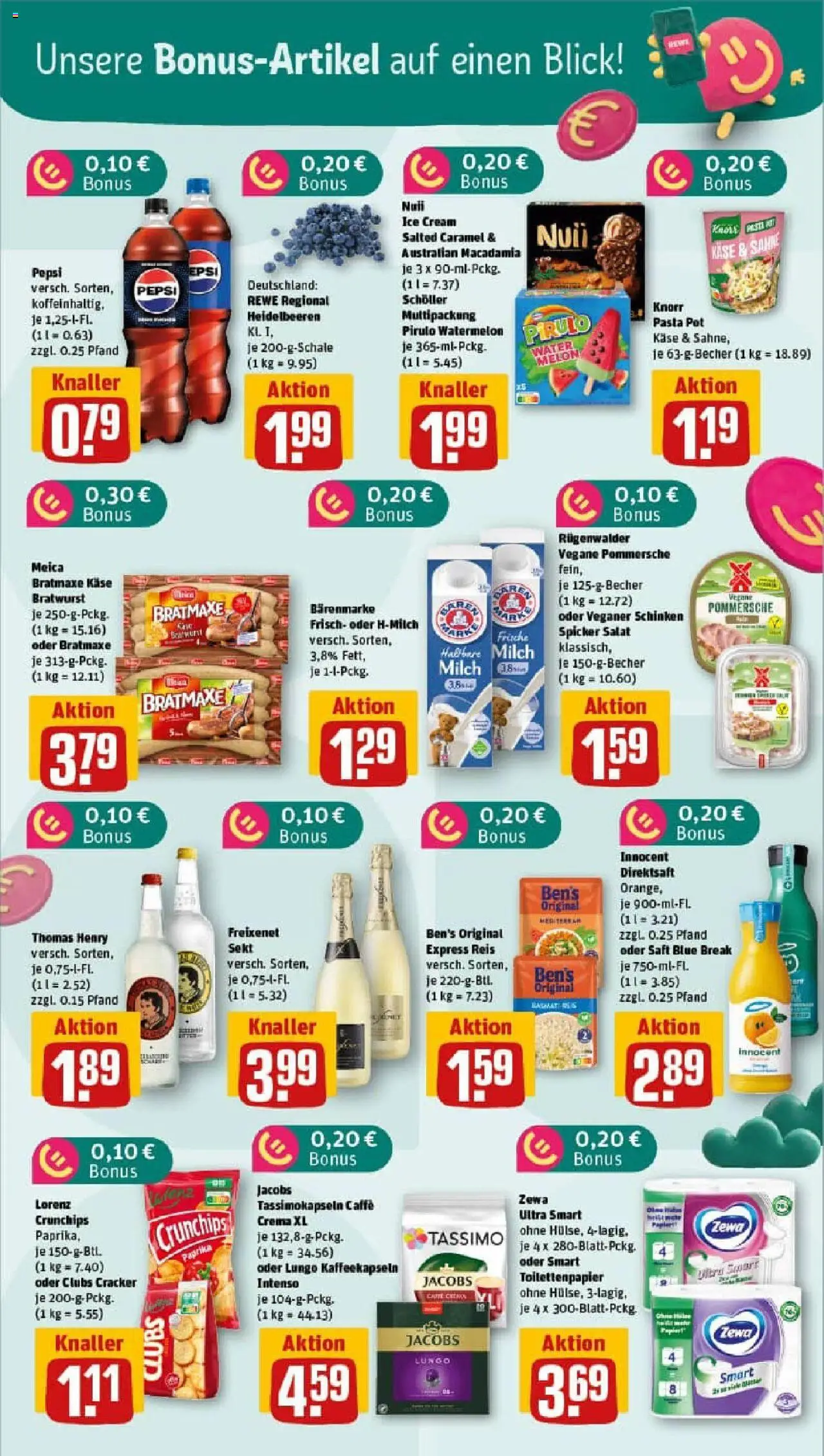 Rewe prospekt Holzwickede	 - gültig ab dem 13.07.2025 | Seite: 26 | Produkte: Freixenet, Bratwurst, Zewa, Knorr