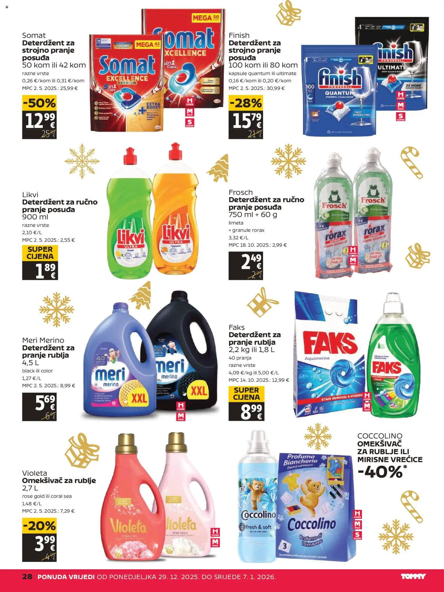 Tommy katalog | vrijedi od 29.12.2025 | Stranica: 28 | Proizvodi: Faks, Omekšivač, Somat, Violeta