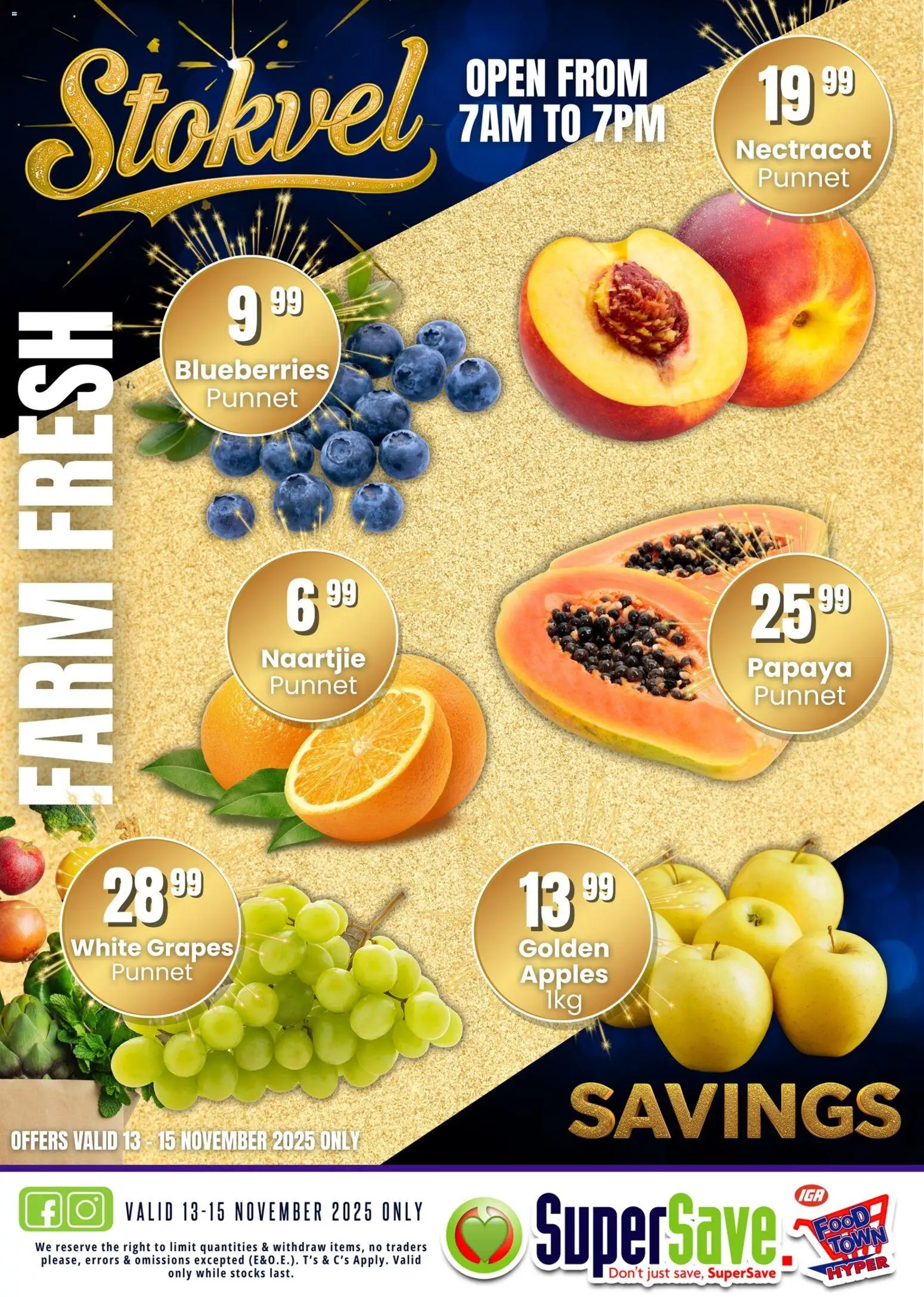 New Super Save catalogue – valid from 13.11.2025 | Page: 2 | Products: Blueberries, Apples, Grapes