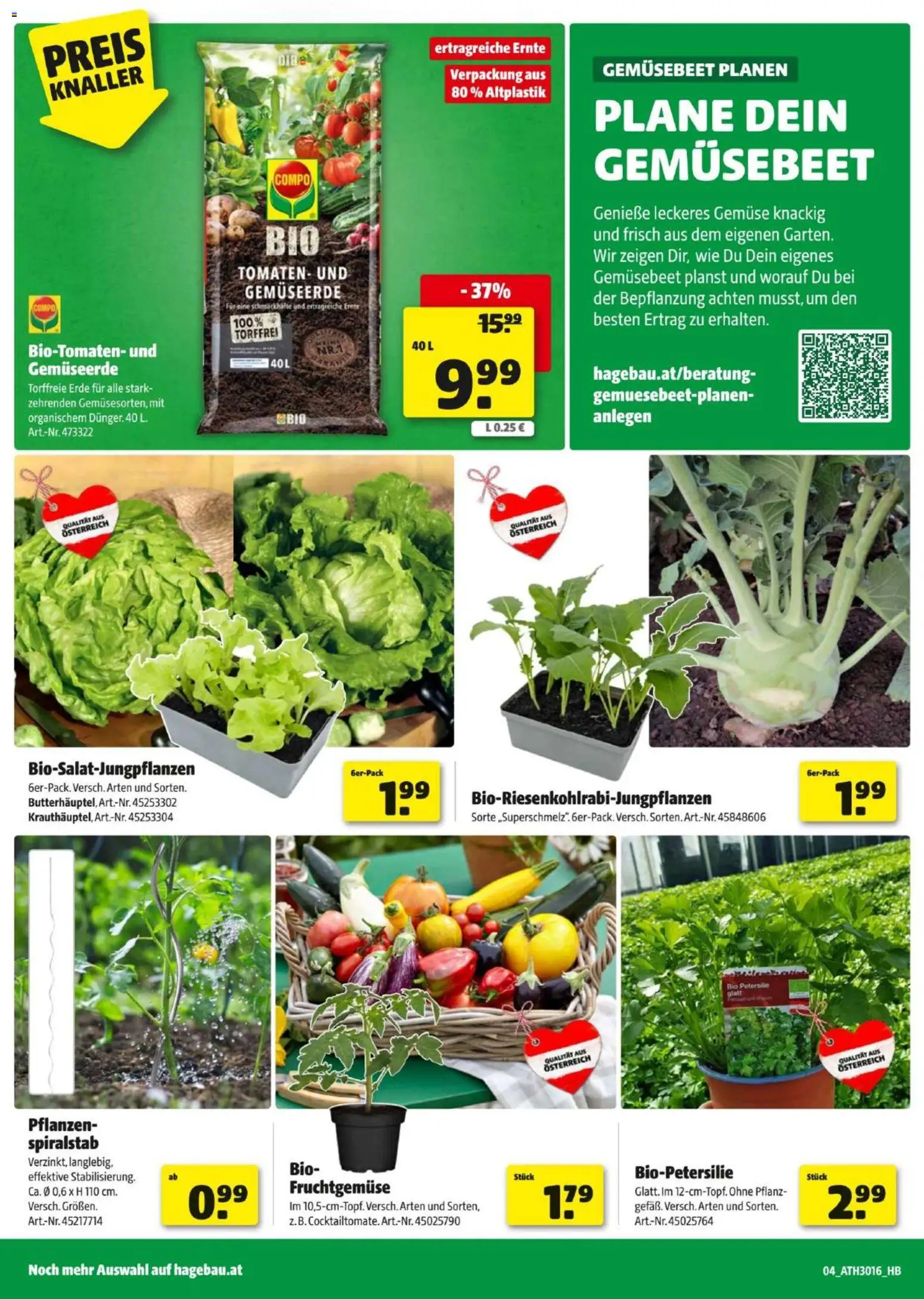Hagebau Flugblatt gültig ab 08.04.2026 | Seite: 4 | Produkte: Gemüse, Petersilie, Tomaten