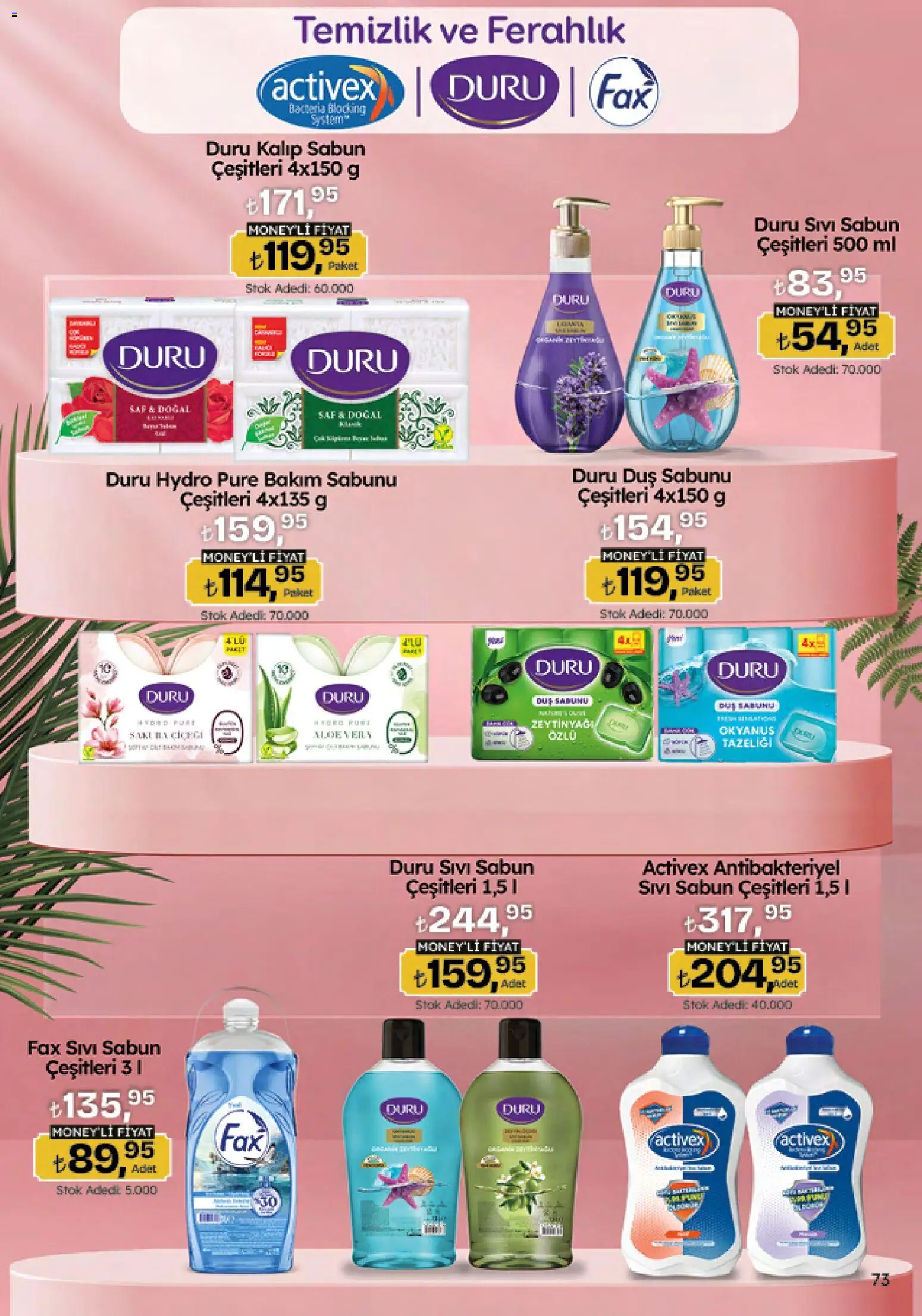 Migros Katalog - Migroskop - 12.02.2026 tarihinden itibaren geçerlidir | Sayfa: 73 | Ürünler: Duş, Sabun