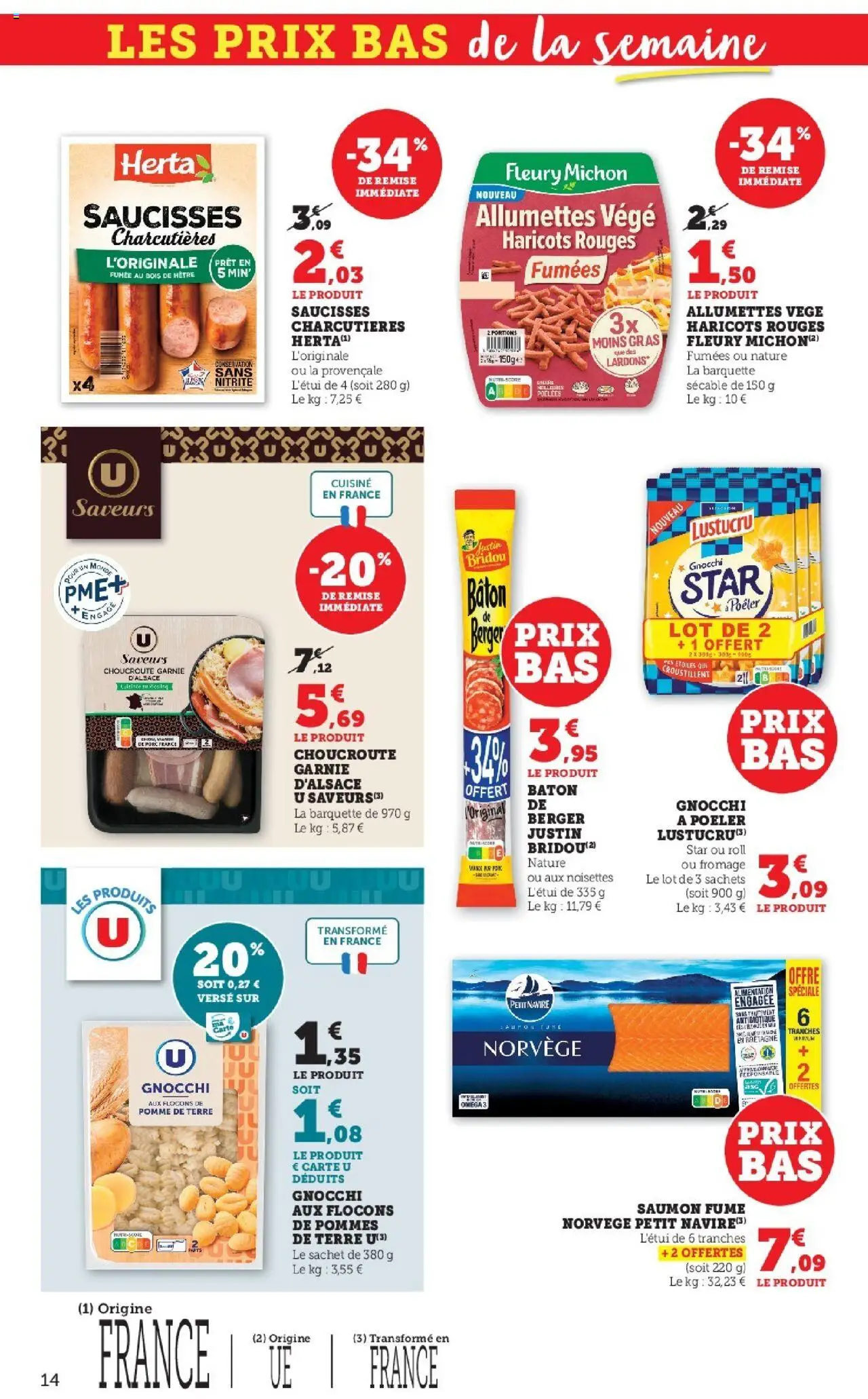 {H1} | Page: 14 | Produits: Pomme de terre, Fromage, Pommes, Saumon