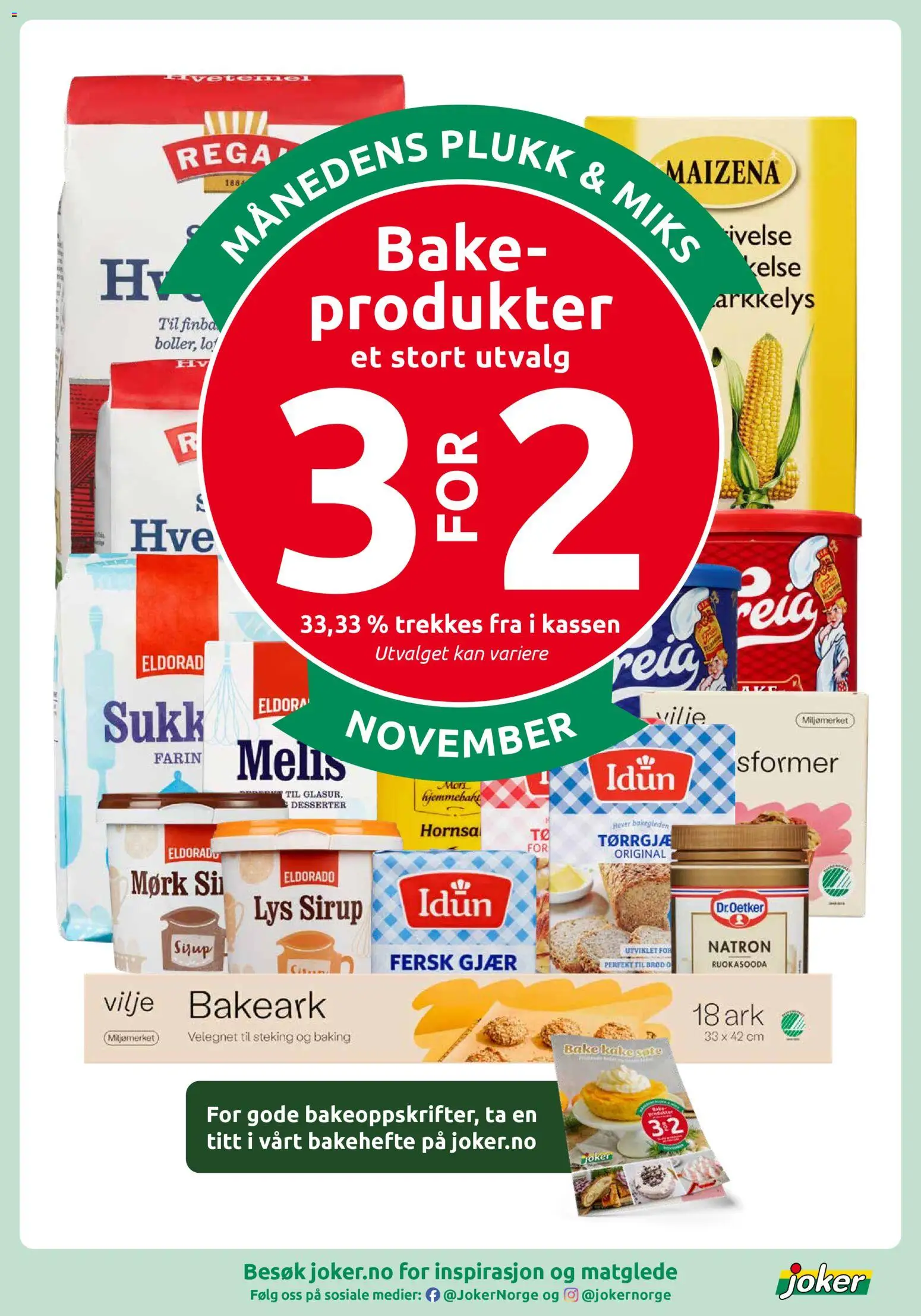 {H1} | Side: 5 | Produkter: Brød, Gjær, Sukker, Kake