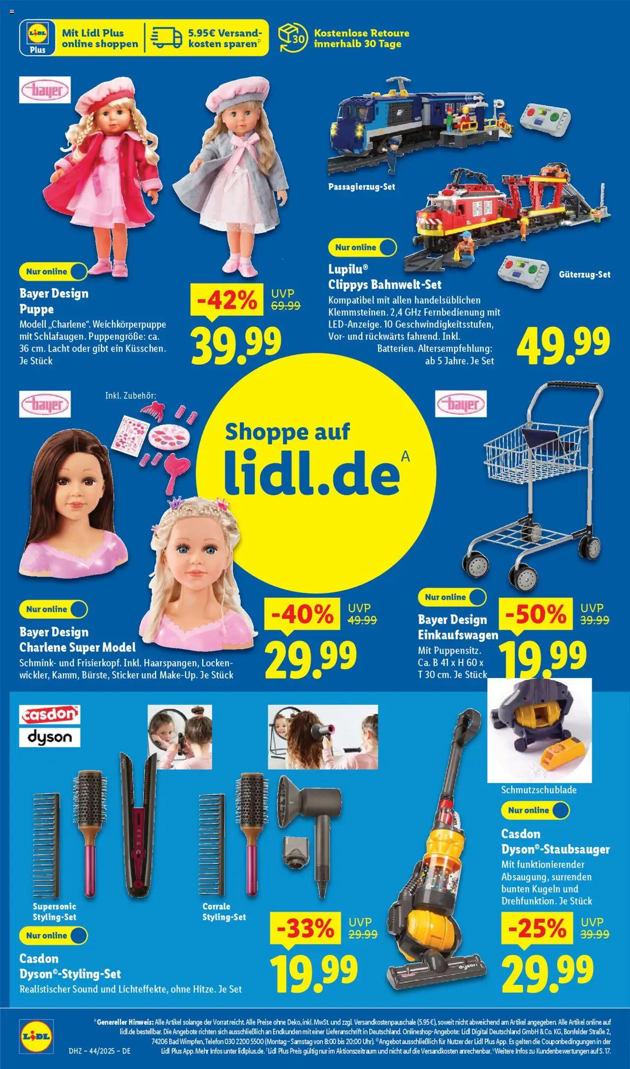 Lidl Prospekt Kornwestheim – gültig ab 27.10.2025 | Seite: 44 | Produkte: Dyson, Bad, Telefon