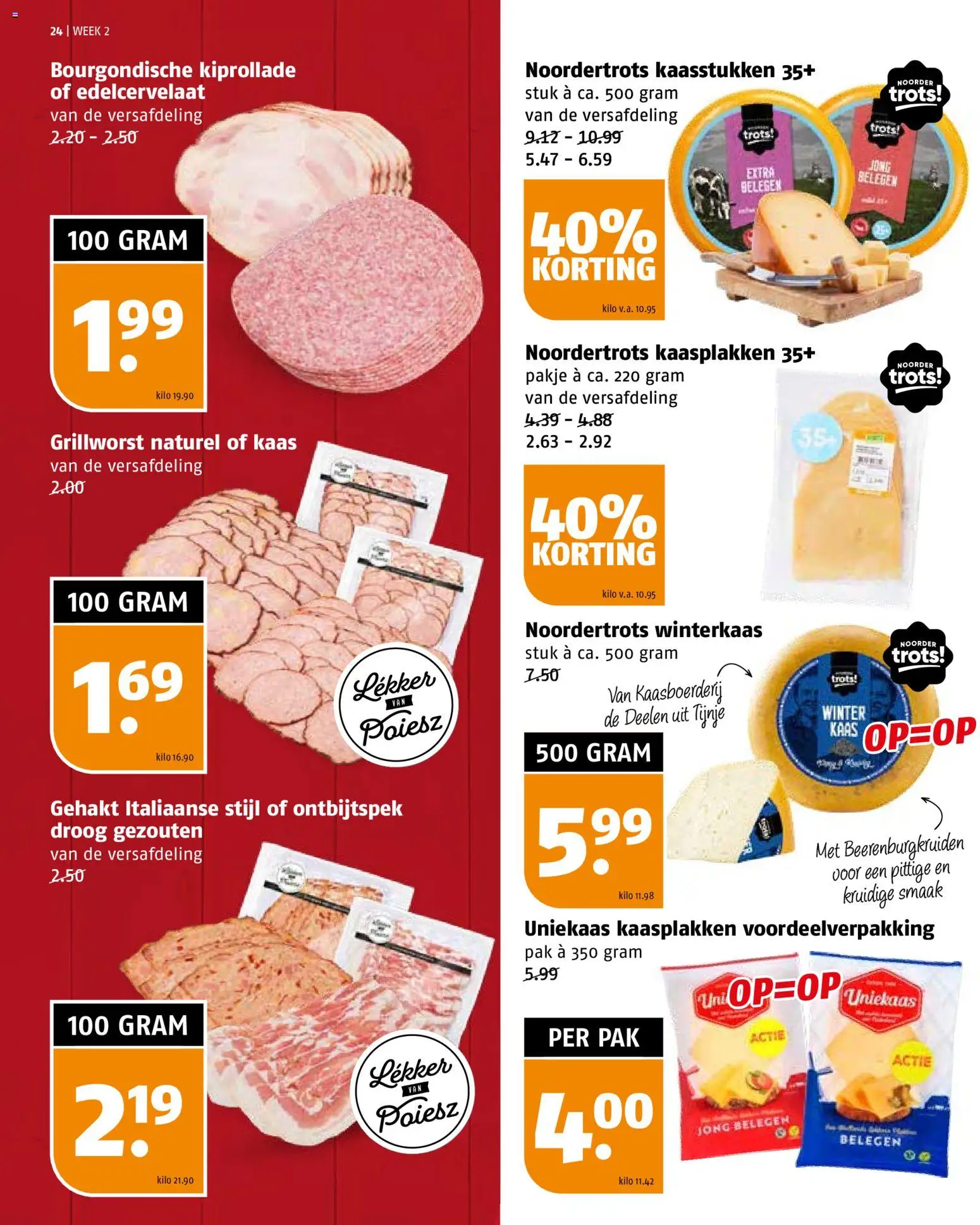 {H1} | Pagina: 24 | Producten: Kaas, Gehakt