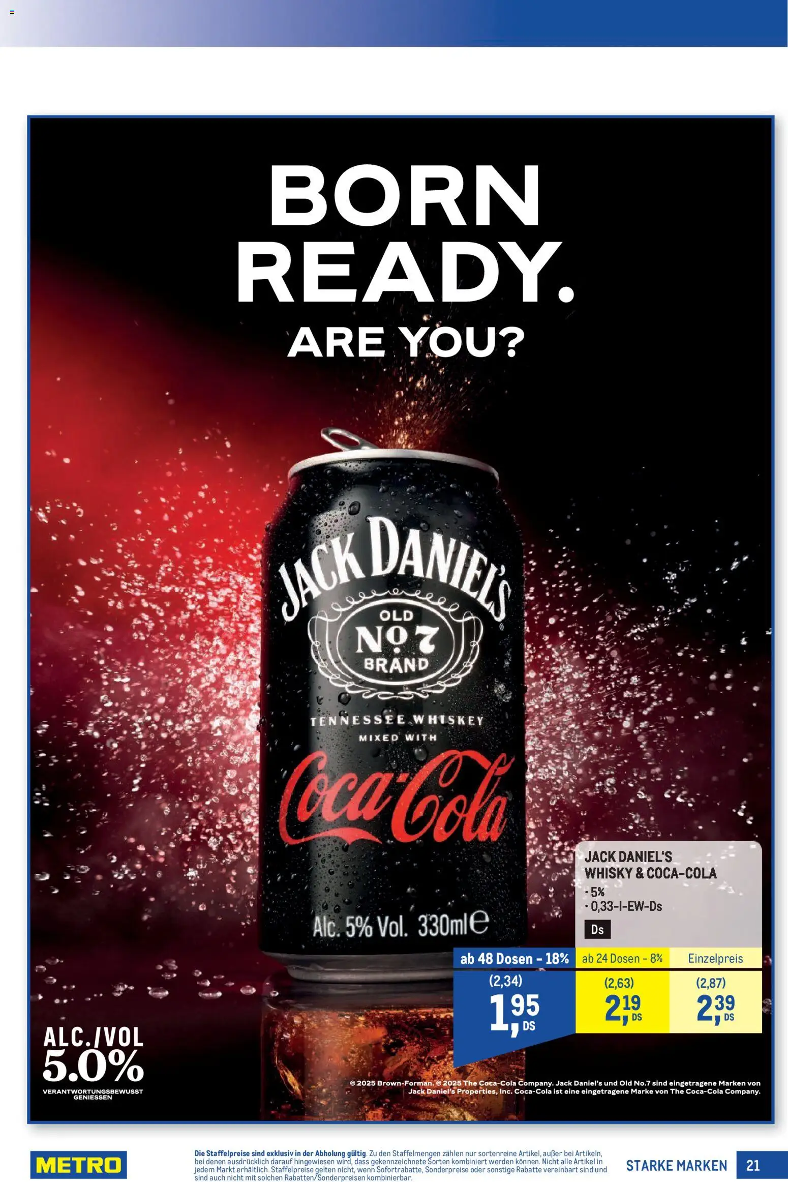 Metro angebote Starke Marken gültig ab 02.04.2026 | Seite: 21 | Produkte: Whiskey