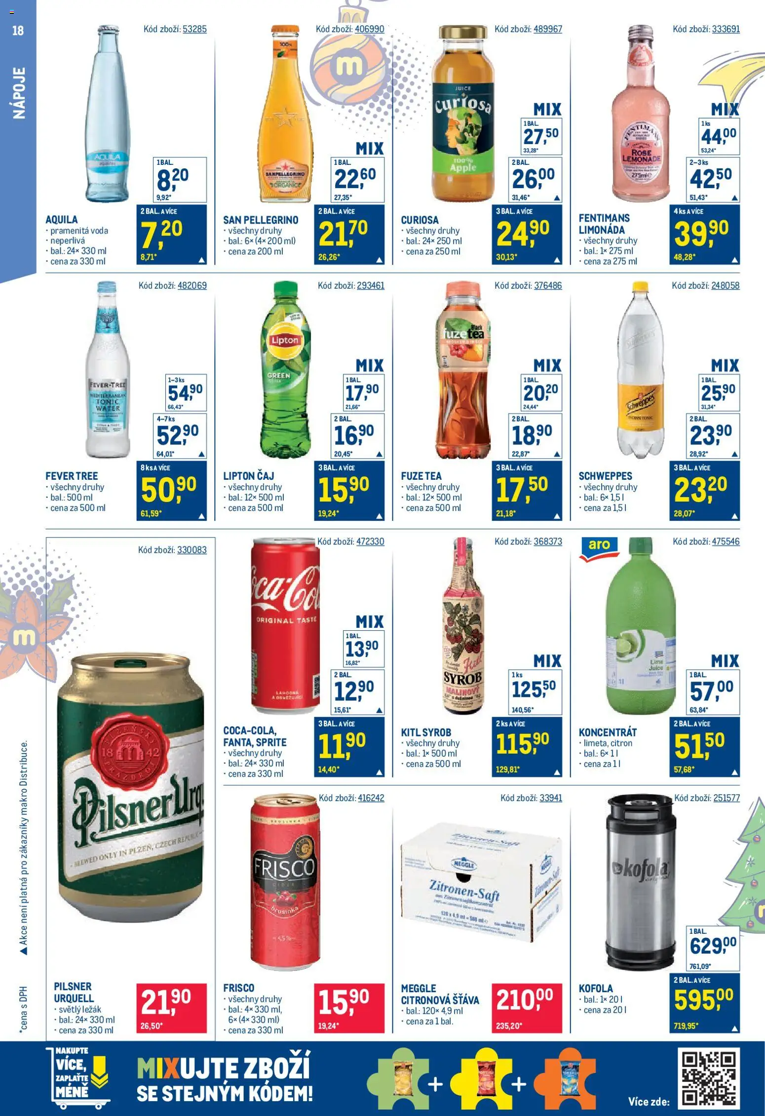 Makro leták - Gastronomie od 17.12.2025 | Strana: 18 | Produkty: Limonáda, Čaj, Citron, Sprite