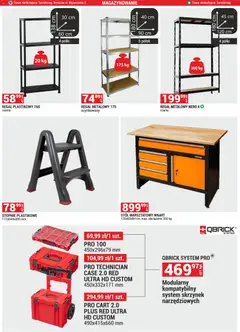 Pogląd oferty "Merkury Market Gazetka" - ważna od 01.11.2025 | Strona: 32 | Produkty: Regał metalowy, Regał plastikowy, Stół, Regał