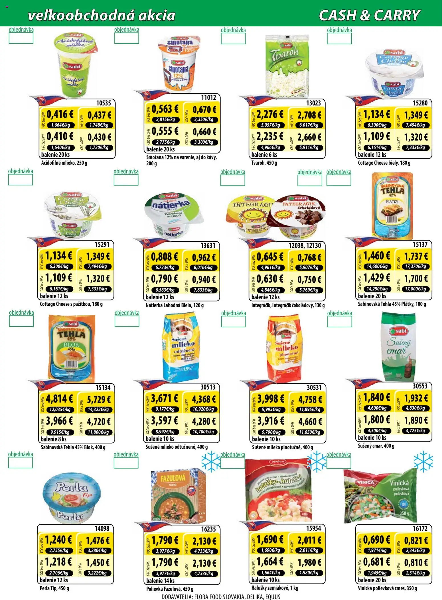 Nové Milk Agro akcie – leták je platný od 03.12.2025 | Strana: 2 | Produkty: Mlieko, Smotana, Sušené mlieko, Flora