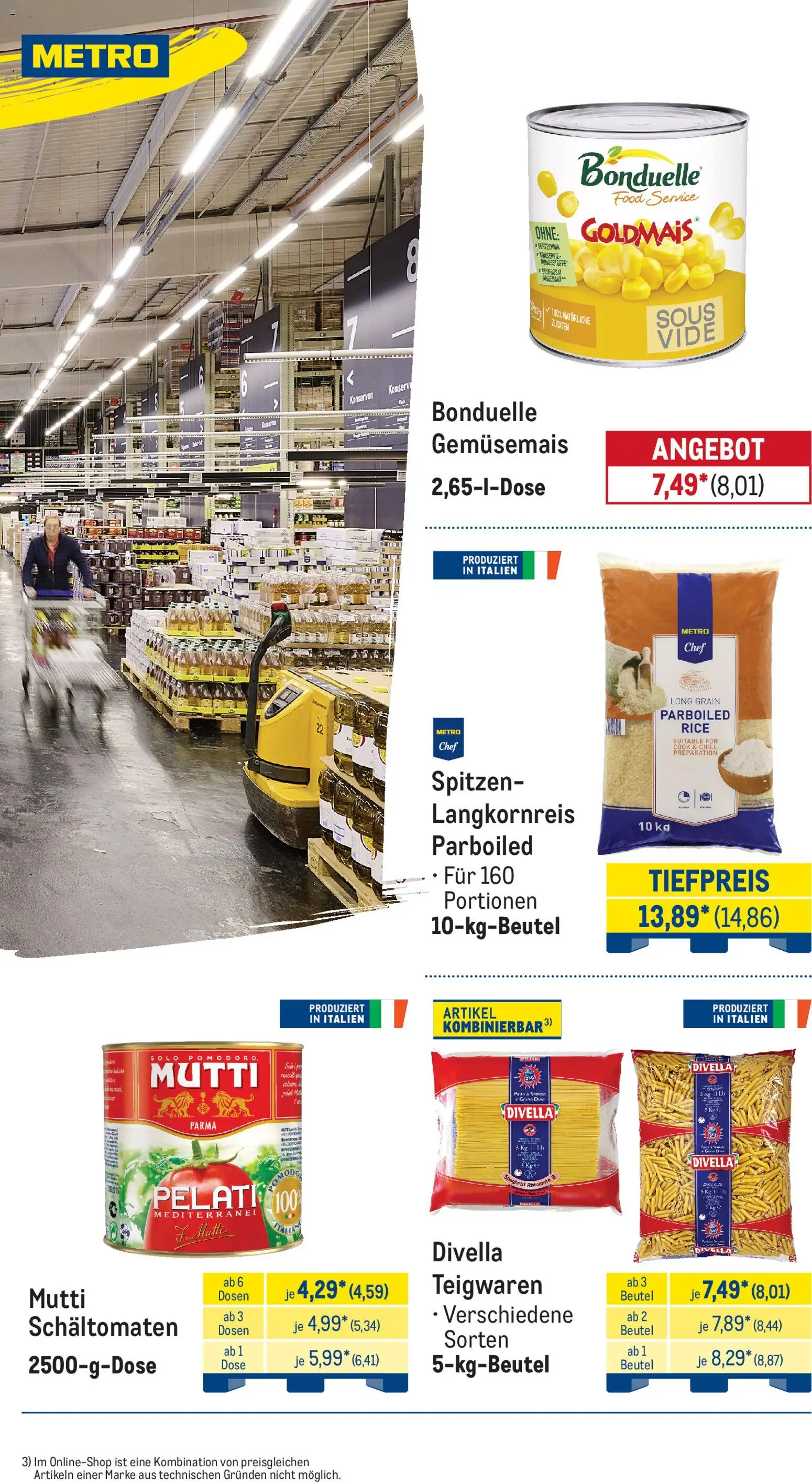 Metro Monats-Menü – gültig ab 01.04.2026 | Seite: 20 | Produkte: Ristorante, Pasta