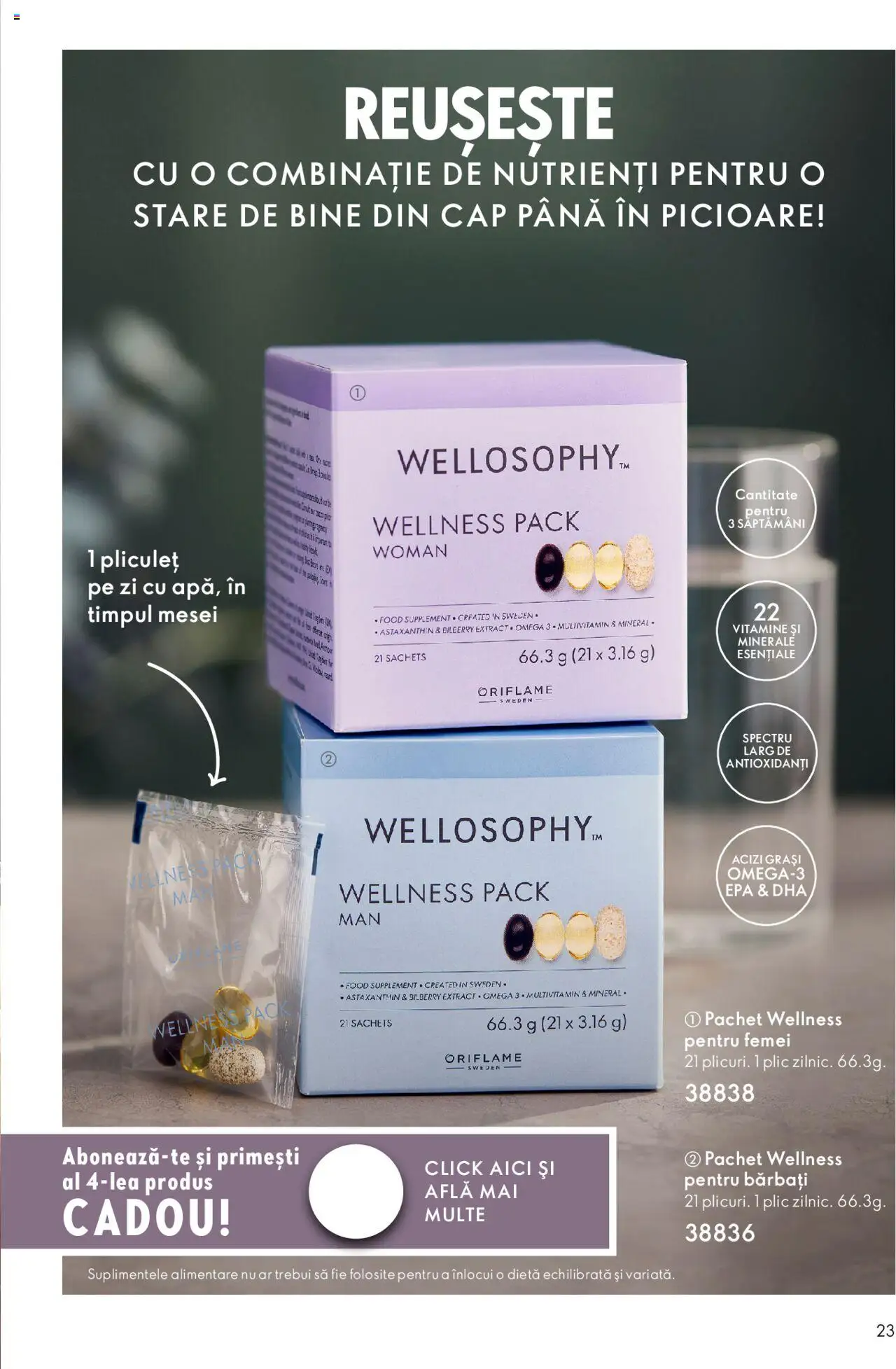 Oriflame catalog - Wellosophy – valabil de la 31.10.2023 | Pagină: 23