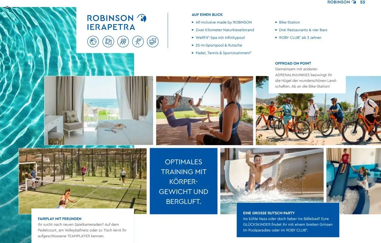 TUI Robinson 2024/25 - Unsere Clubs & Storys - gültig ab dem 04.11.2024 | Seite: 53 | Produkte: Gewicht, Tisch