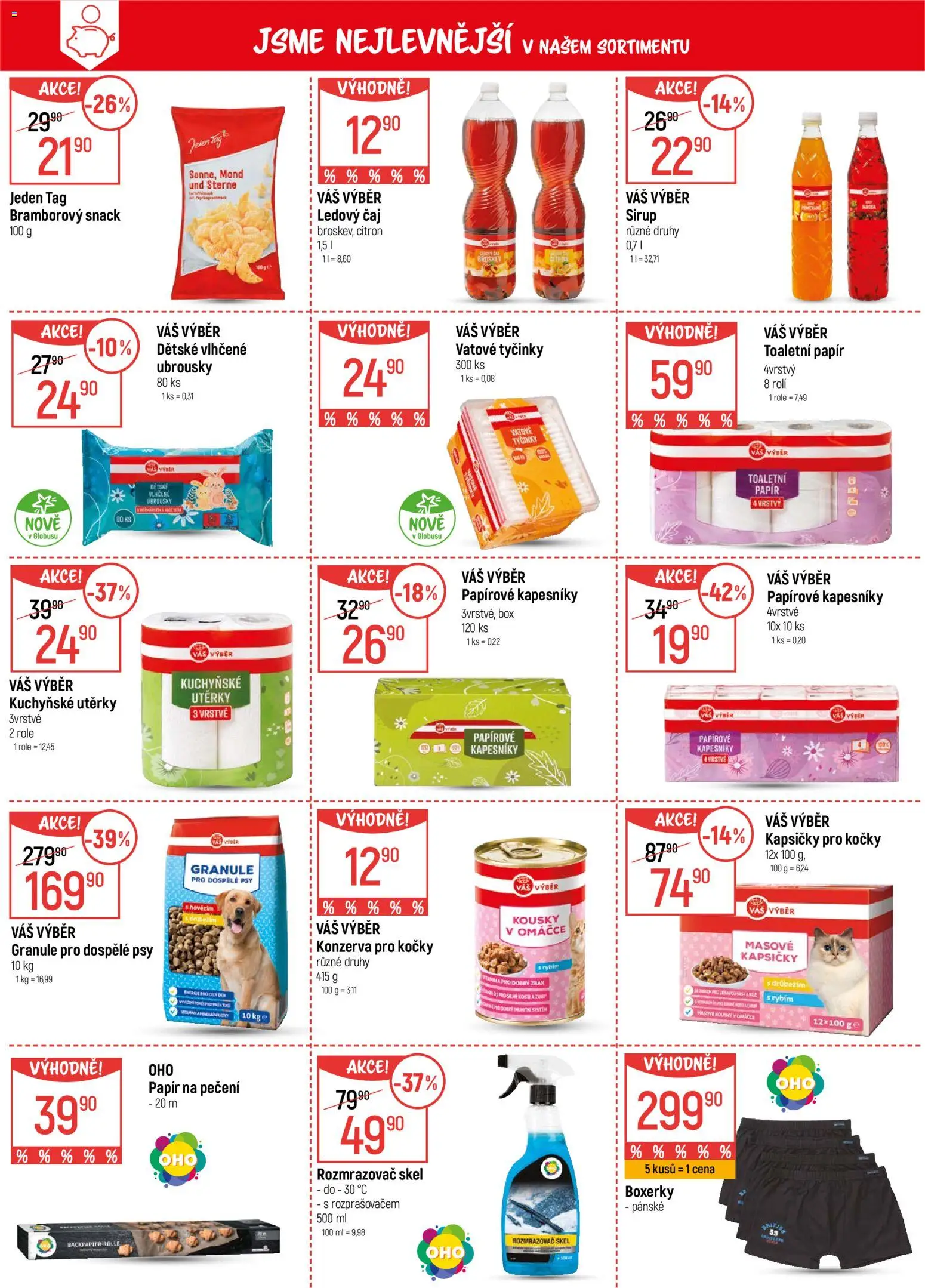 Globus leták - Plzeň od 07.01.2026 | Strana: 6 | Produkty: Box, Boxerky, Kuchyňské utěrky, Sirup