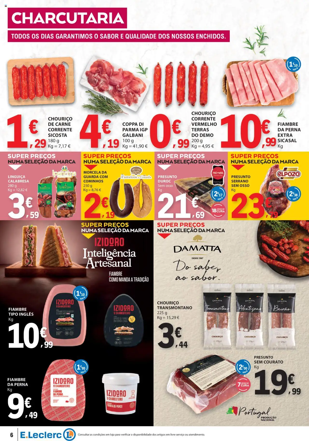 E.Leclerc folheto │ válido de 16.10.2025 | Página: 6 | Produtos: Peito de frango, Frango, Primer, Carne