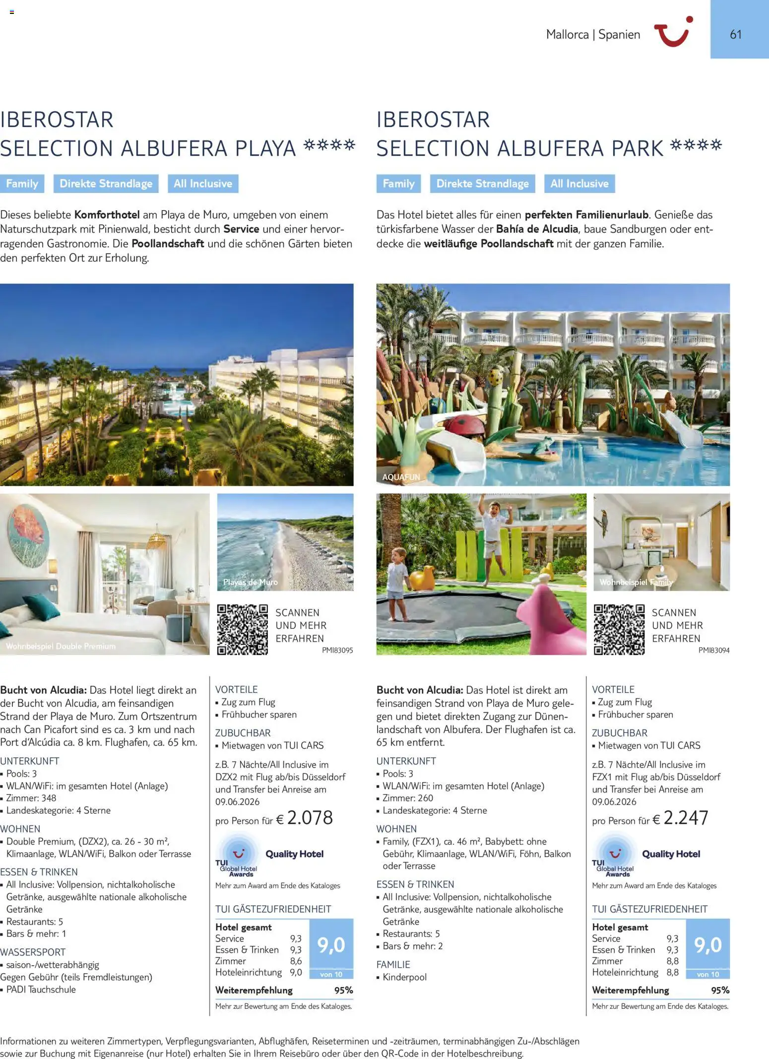 Aida  Südeuropa & Nordafrika 2026/27 – gültig ab 01.01.2026 | Seite: 61 | Produkte: Decke, Babybett, Wasser