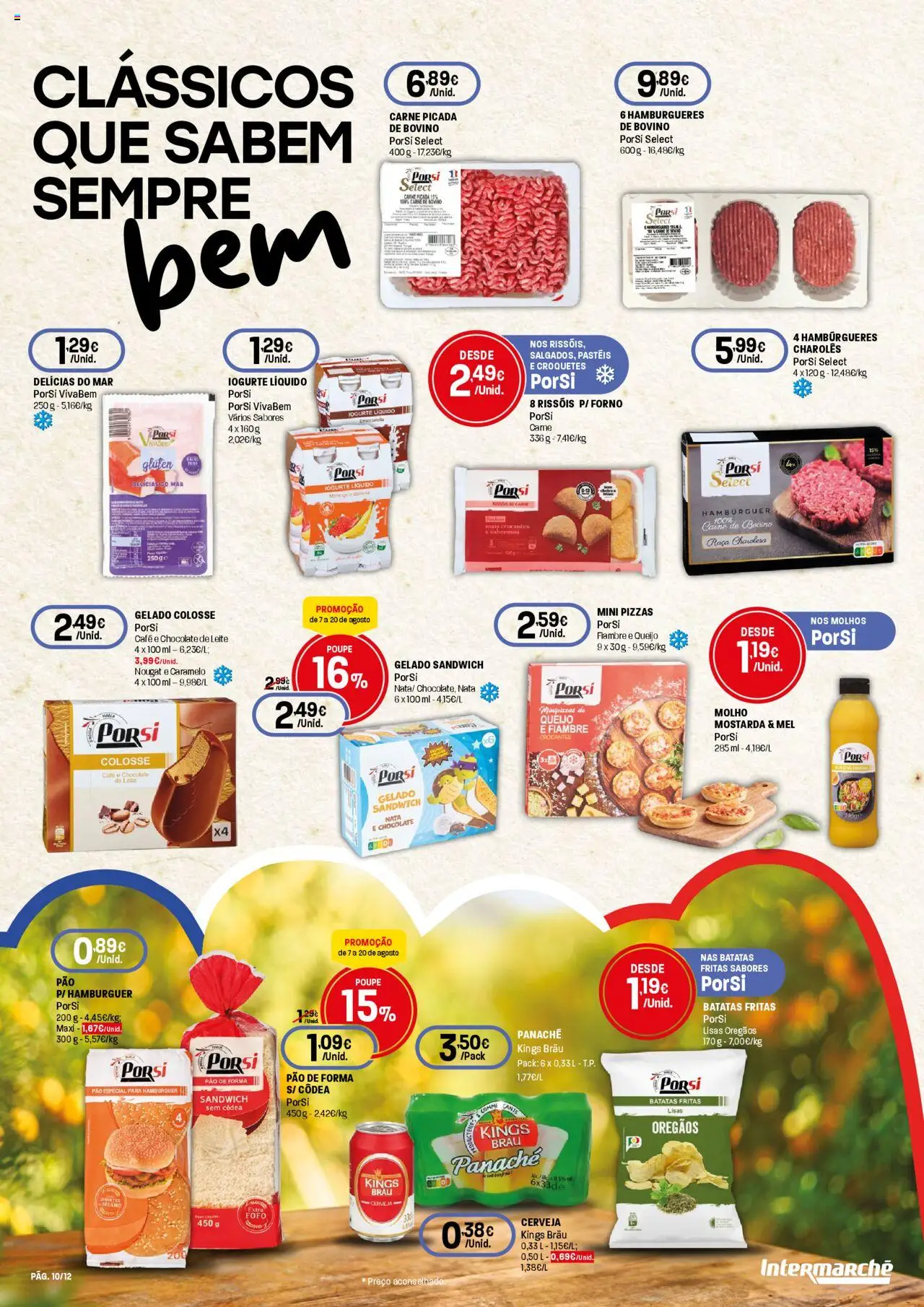 Intermarché -  Produtos Franceses │ válido de 07.08.2025 | Página: 10 | Produtos: Leite, Iogurte, Chocolate, Cerveja
