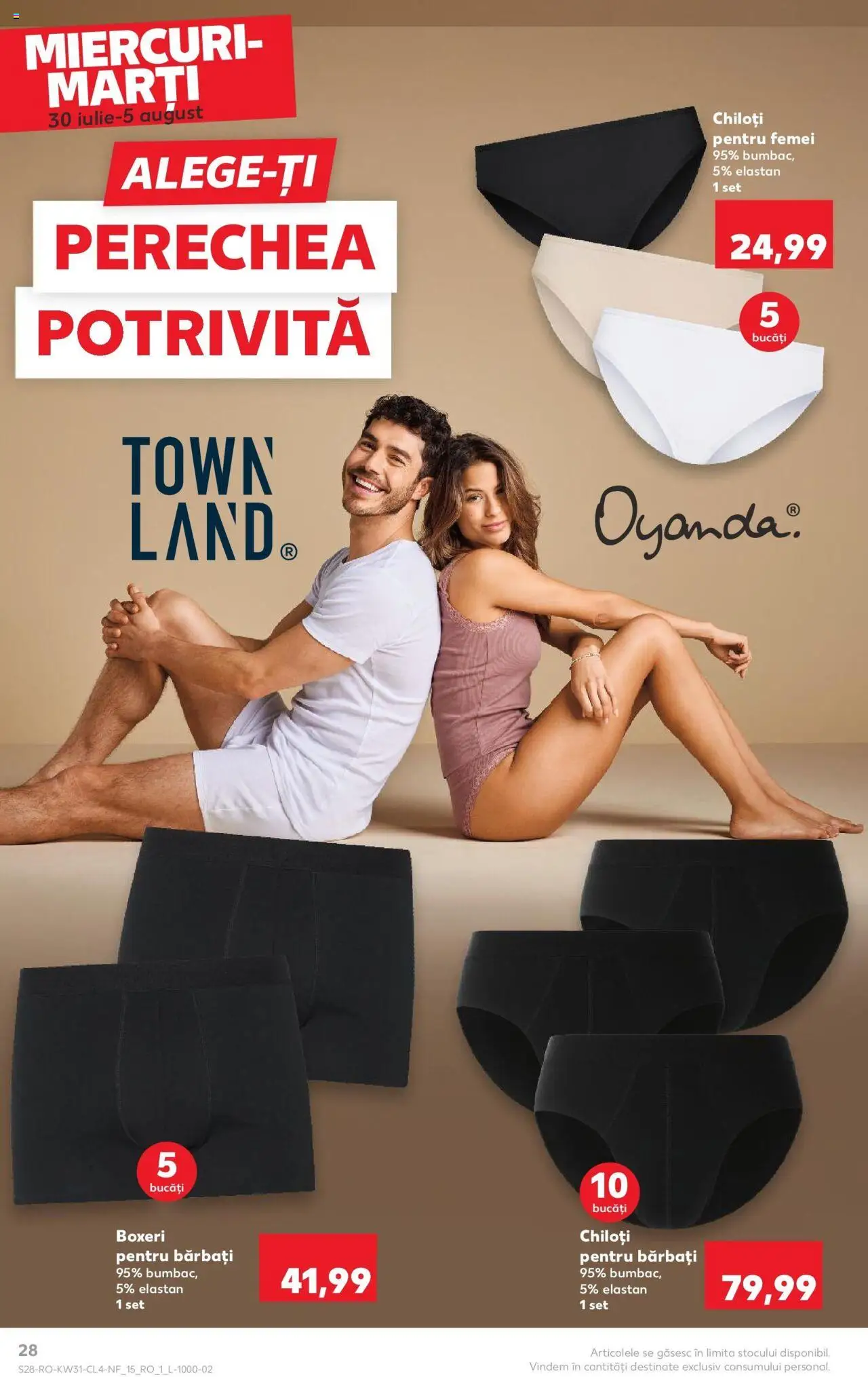 Catalog Kaufland - Târgu Mureș – valabil de la 30.07.2025 | Pagină: 28 | Produse: Chiloți, Boxeri