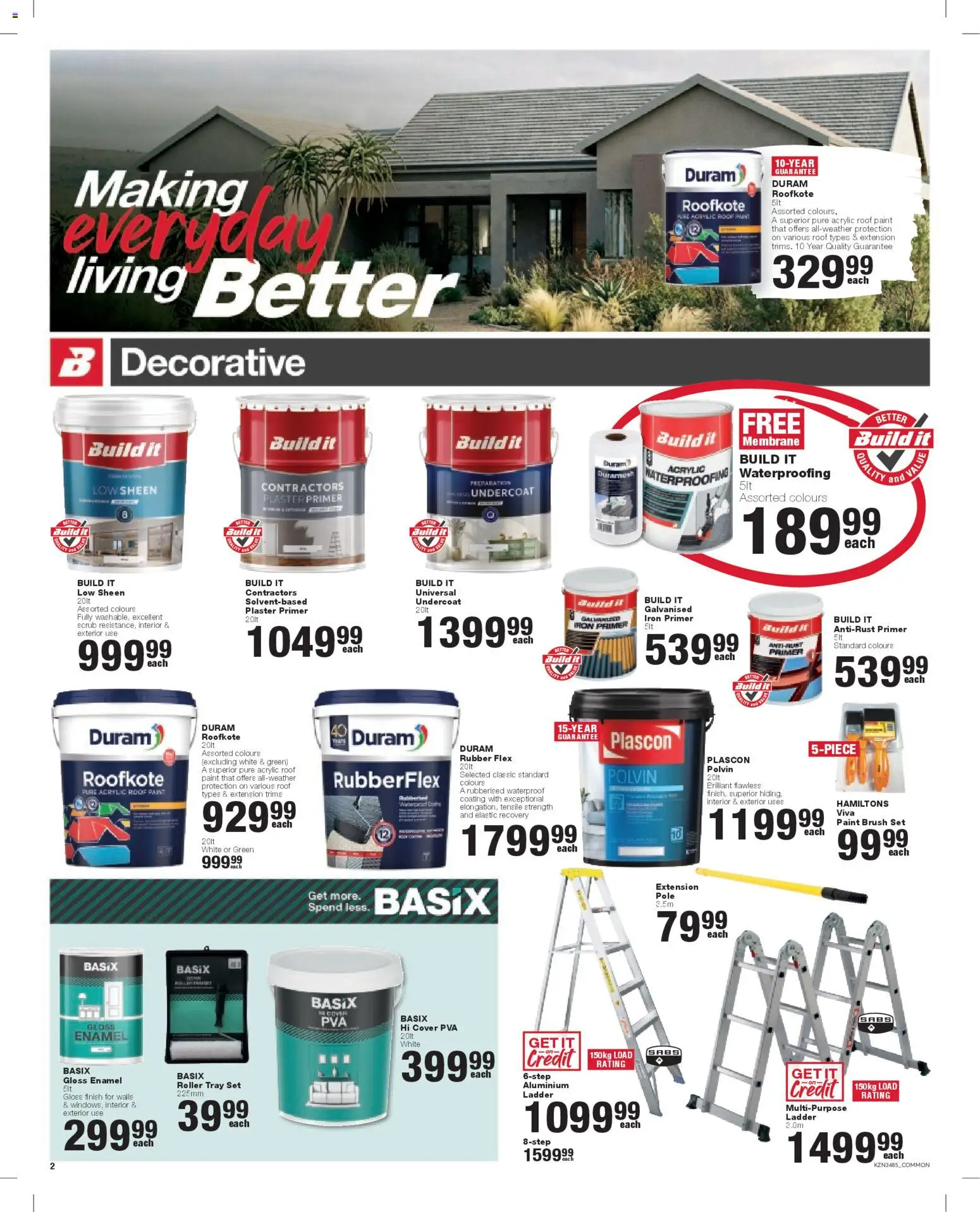 New Build It catalogue – valid from 24.04.2026 | Page: 2 | Products: Primer, Tray, Polvin, Scrub
