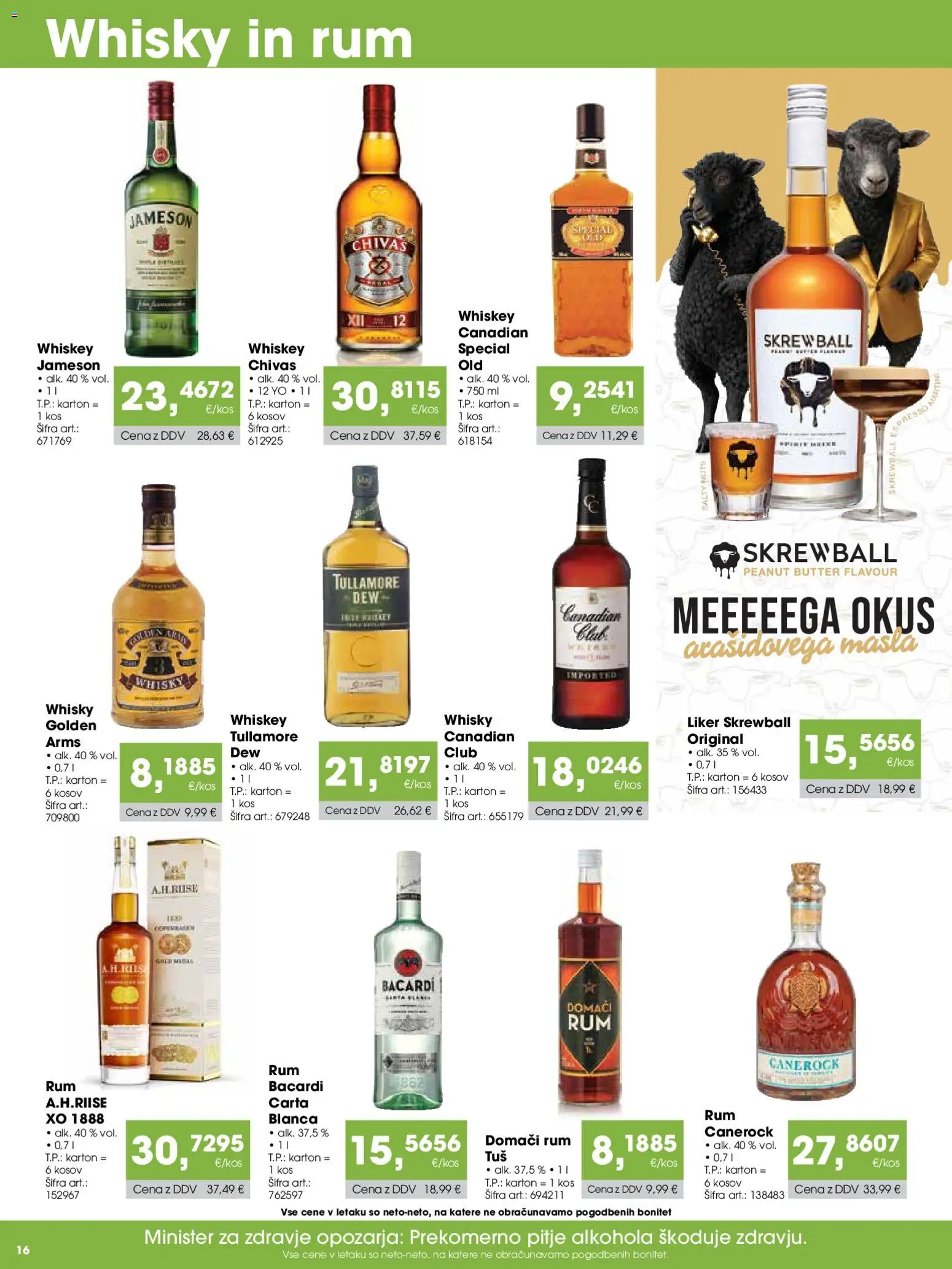 Novi Tuš katalog ponudbe – veljaven od 07.04.2026 | Stran: 16 | Izdelki: Kos