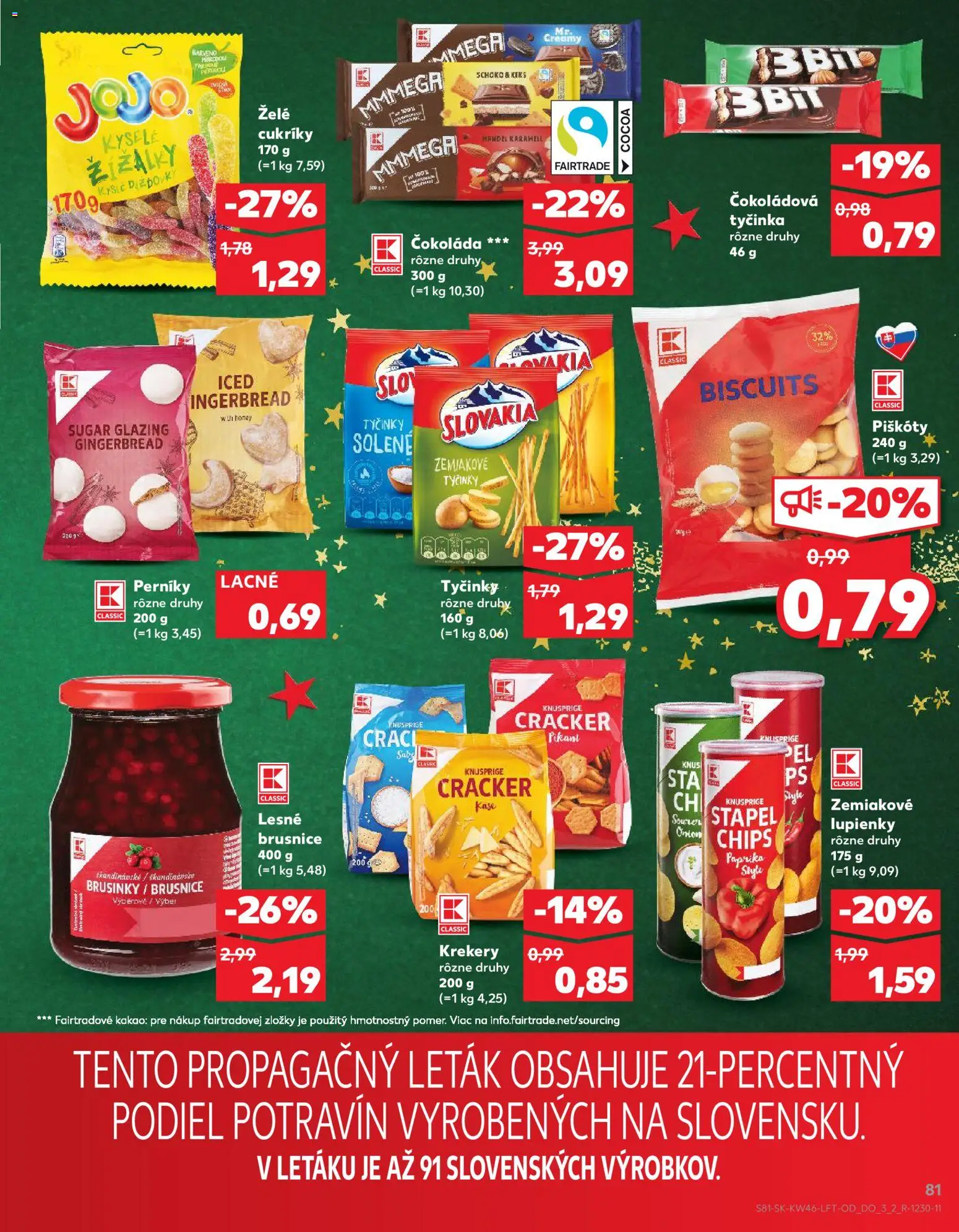 Kaufland SK akciós ujság - amely érvényes a következő dátumtól: 13.11.2025 | Oldal: 81 | Termékek: Chips