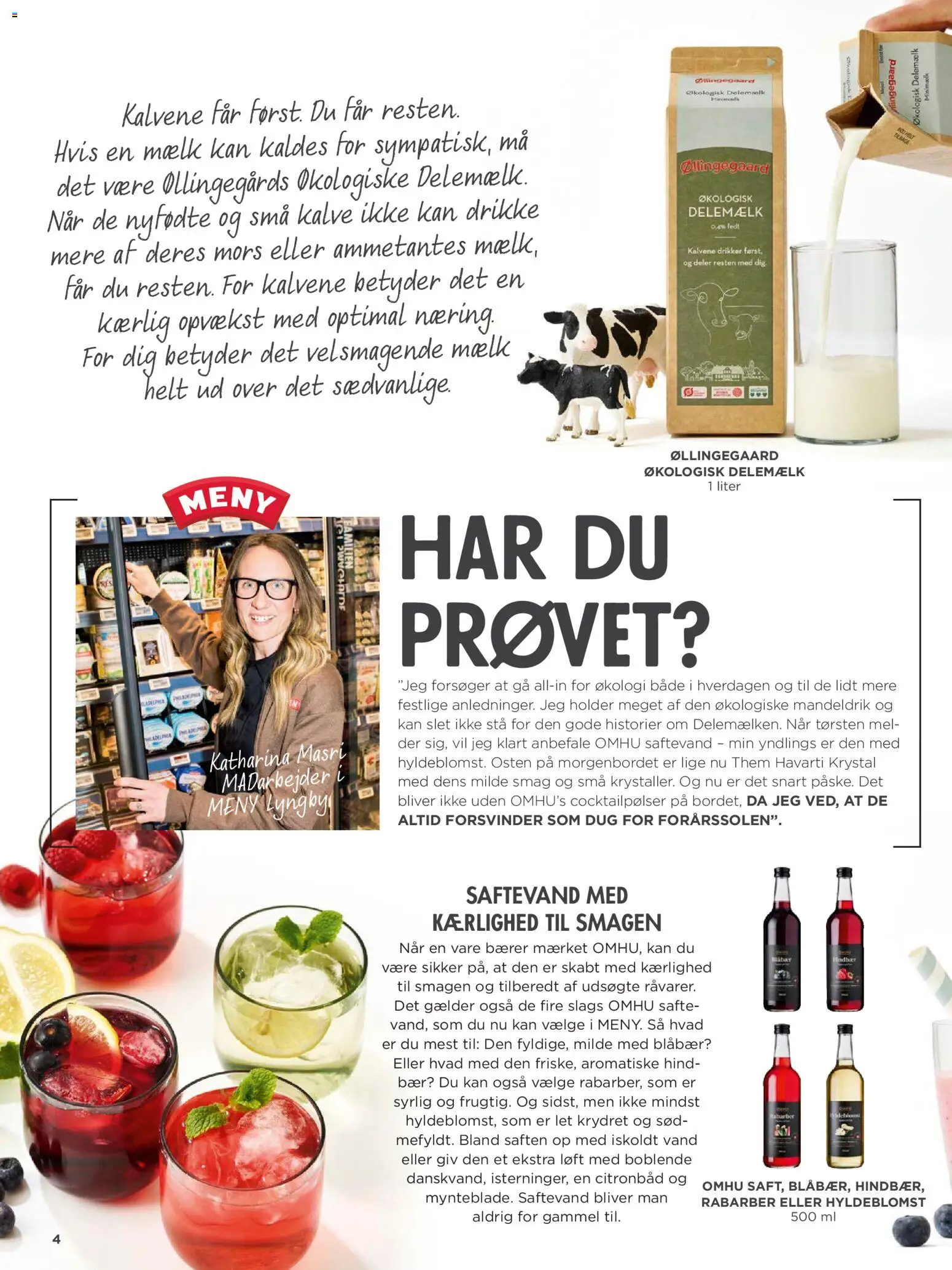 Meny tilbudsavis – gyldig fra 20.03.2026 | Side: 4 | Produkter: Cocktailpølser, Mel, Mandeldrik, Søm