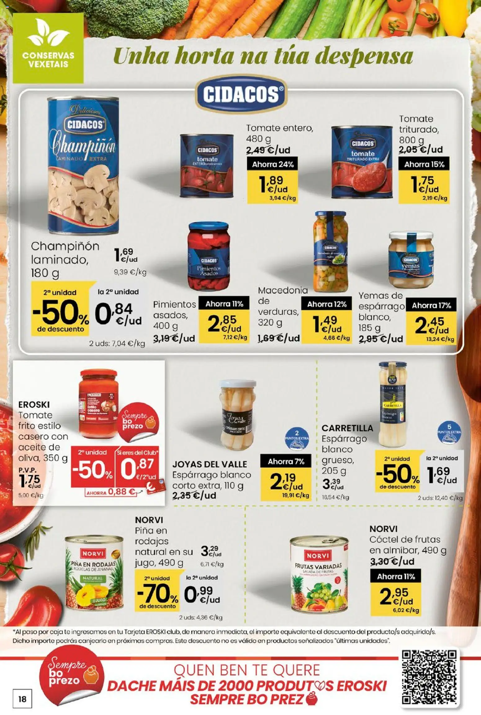 Eroski - Quién bien te quiere te hará ahorrar │ válido desde el 15.01.2026 | Página: 18 | Productos: Aceite, Piña, Té, Caja