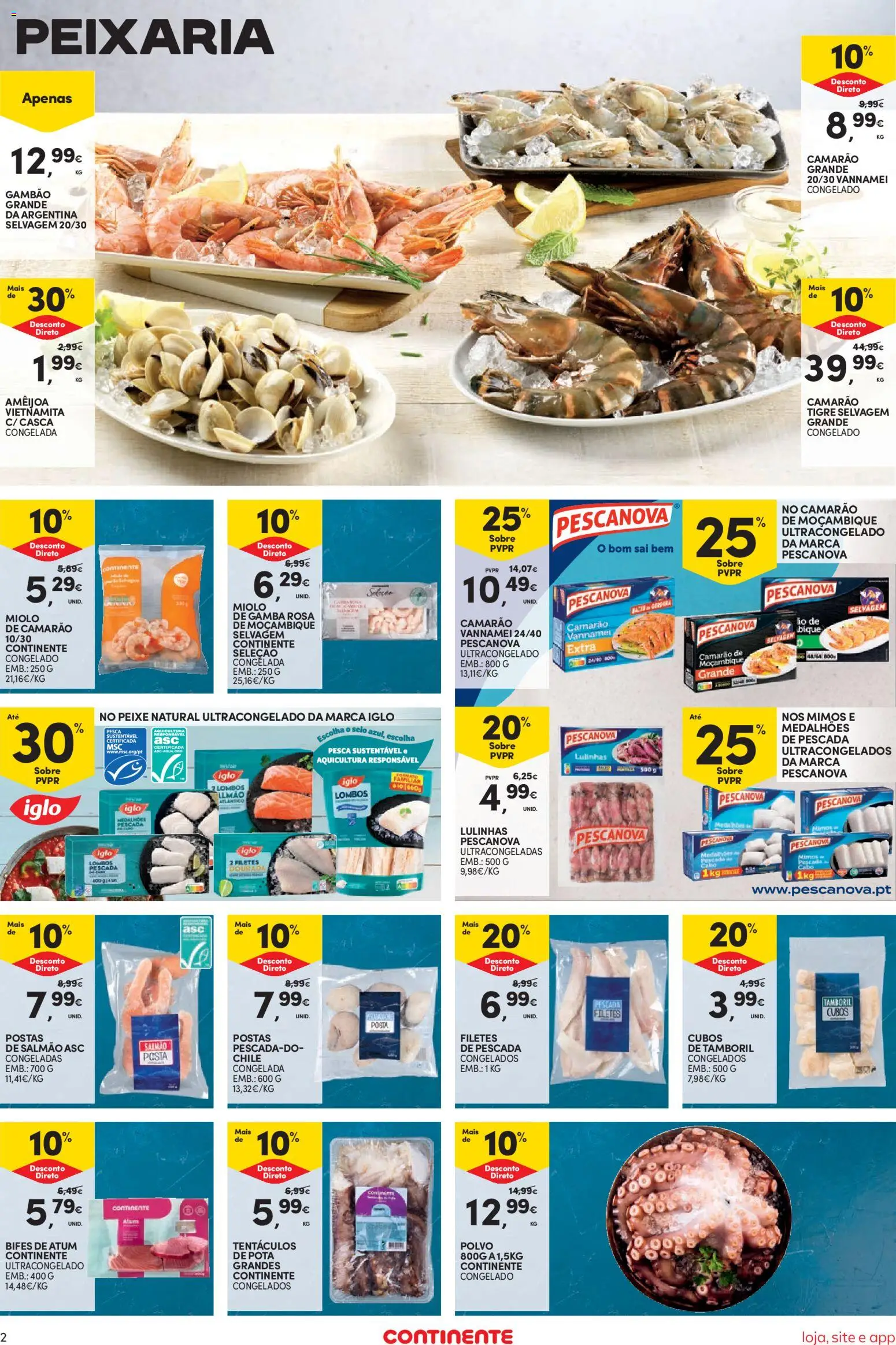 Continente Semanal Continente Bom Dia │ válido de 03.02.2026 | Página: 2 | Produtos: Dourada, Cabo, Pescada, Tamboril