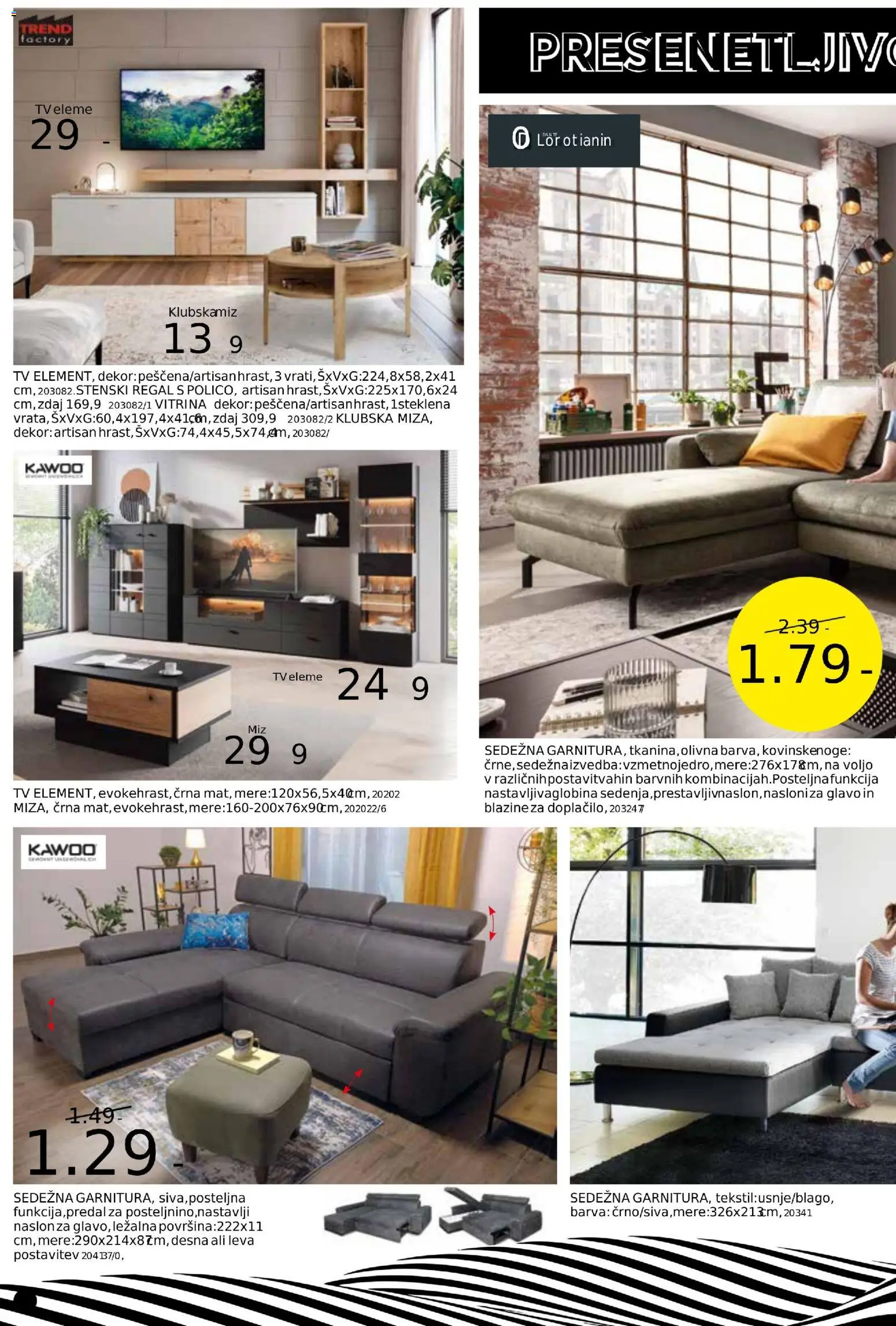 Novi Dipo katalog ponudbe – veljaven od 05.11.2025 | Stran: 4 | Izdelki: Tv, Vitrina, Regal, Barva