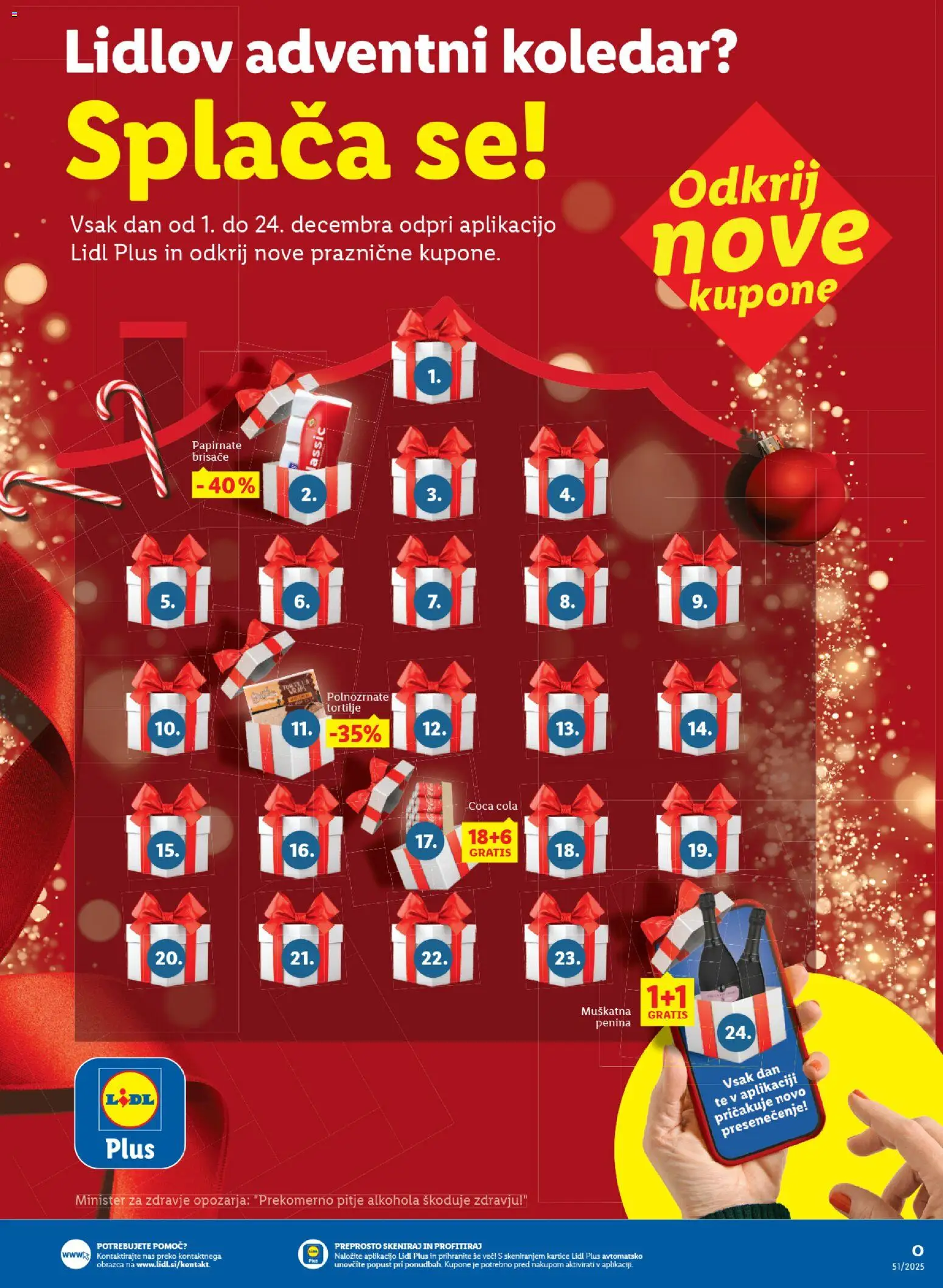 Novi Lidl katalog ponudbe – veljaven od 18.12.2025 | Stran: 15 | Izdelki: Torta, Papirnate brisače, Tortilje, Penina