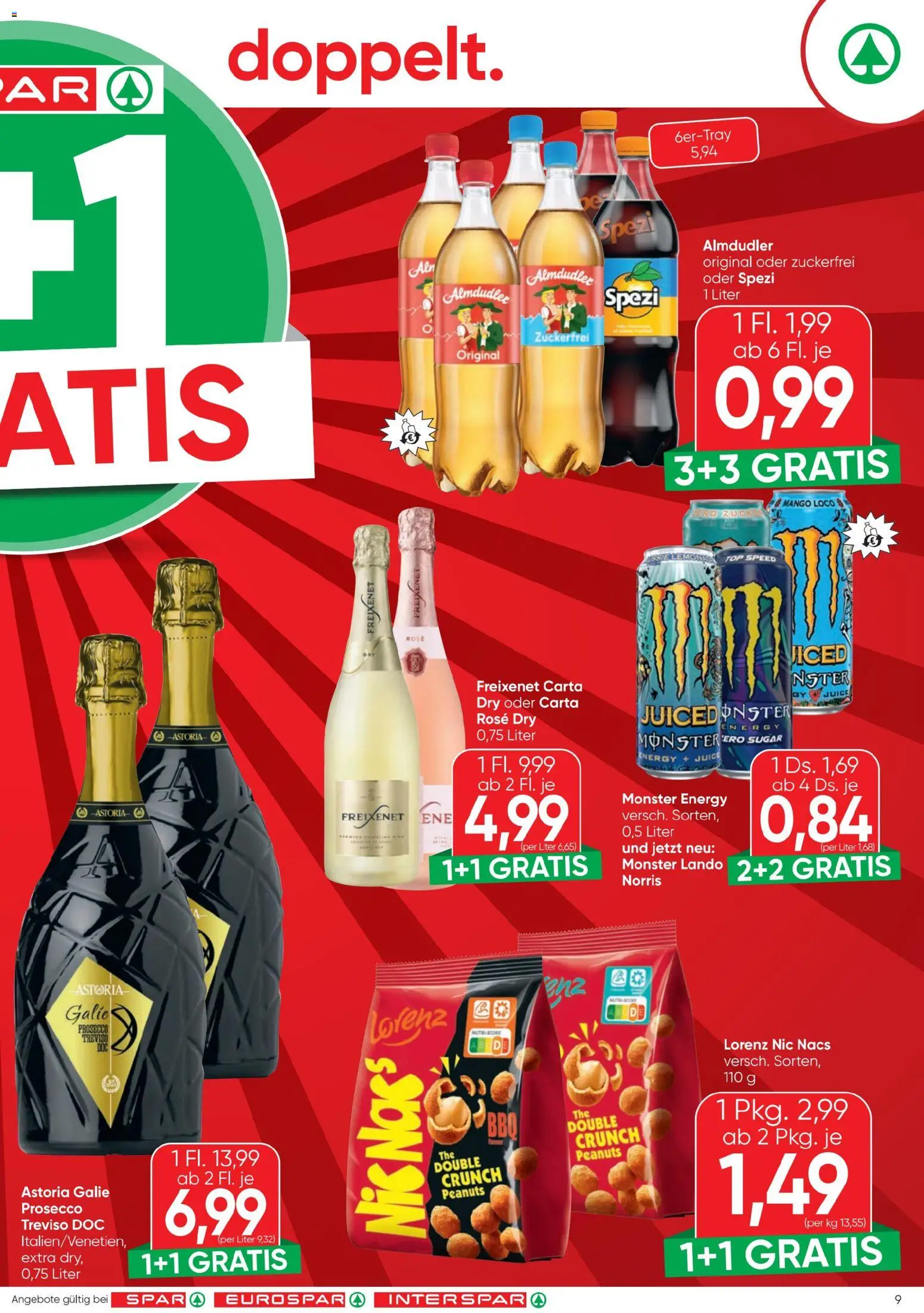 Spar - Flugblatt gültig ab 23.04.2026 | Seite: 9 | Produkte: Zucker