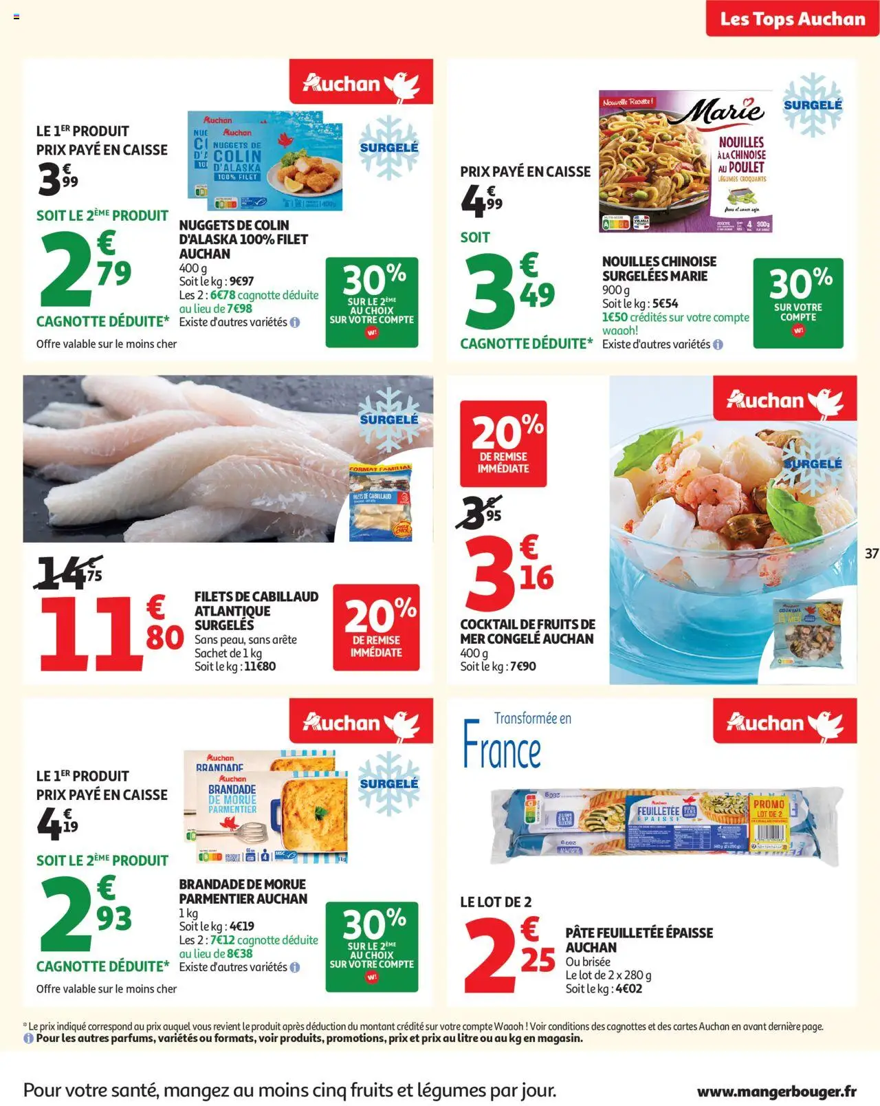 {H1} | Page: 37 | Produits: Pâte feuilletée, Morue, Nouilles