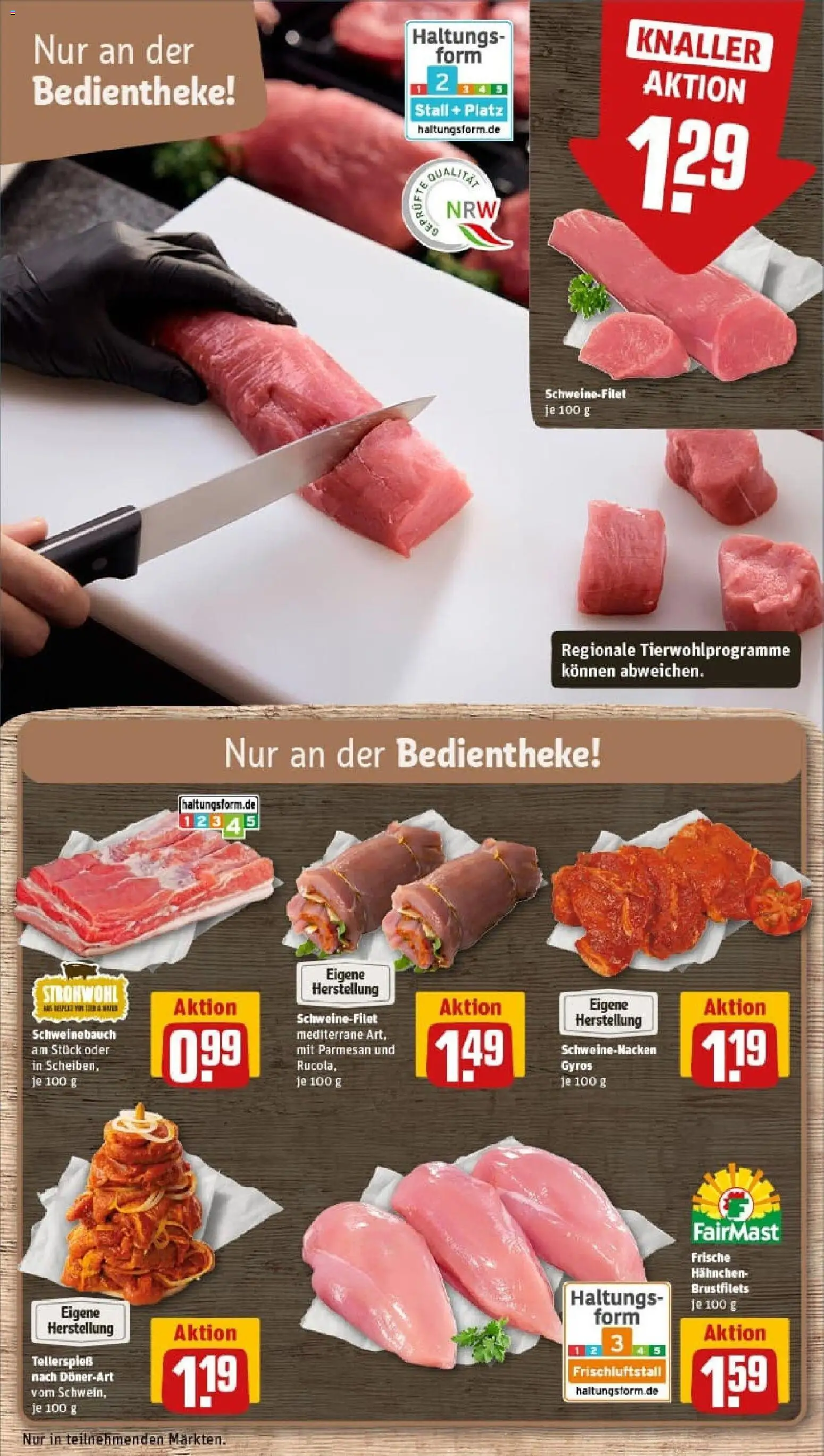 Rewe prospekt Alsdorf	 – gültig ab 26.10.2025 | Seite: 12 | Produkte: Hahnchen, Schweinenacken, Schweinefilet, Gyros