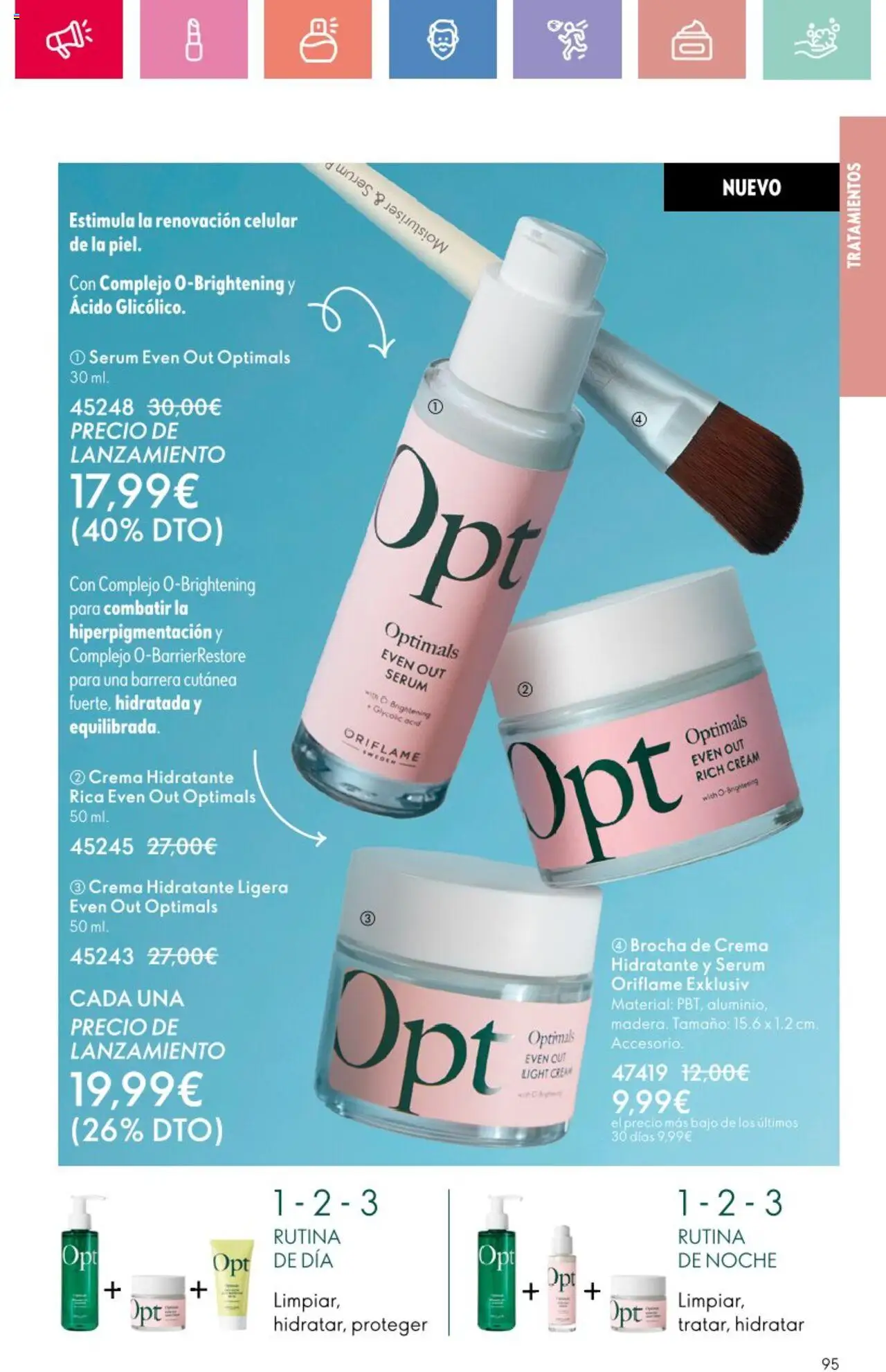Oriflame - Catálogo Campaña 9 │ válido desde el 22.06.2025 | Página: 95 | Productos: Sérum, Crema, Crema hidratante, Brocha