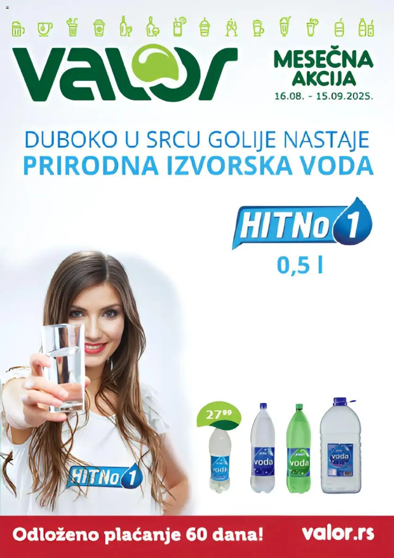 Valor katalog - važi od 16.08.2025 | Strana: 1 | Proizvode: Voda