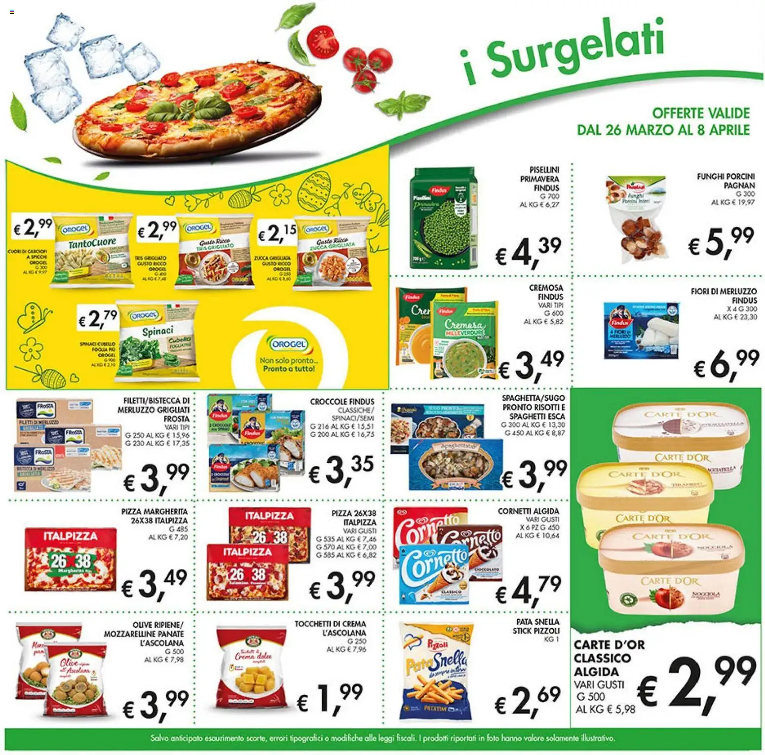 Volantino Coal del 26.03.2026 | Pagina: 9 | Prodotti: Crema, Pizza, Merluzzo, Carciofi