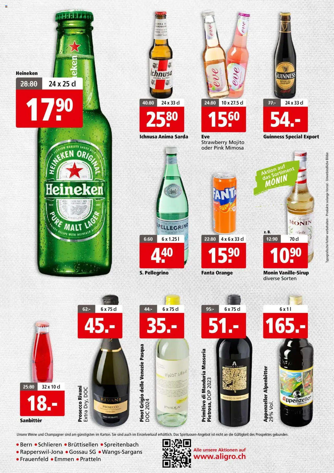 Aligro Businesskunden Schlieren, Gossau SG, Frauenfeld, Rapperswil-Jona, Sargans, Bern, Brüttisellen, Pratteln, Emmen, Spreitenbach – gültig ab 08.09.2025 | Seite: 4 | Produkte: Fanta