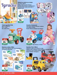 KTC - Katalog igračke i tekstil - Pregled kataloga iz trgovine KTC, vrijedi od 11.03.2026 | Stranica: 10 | Proizvodi: Ruksak, Traktor