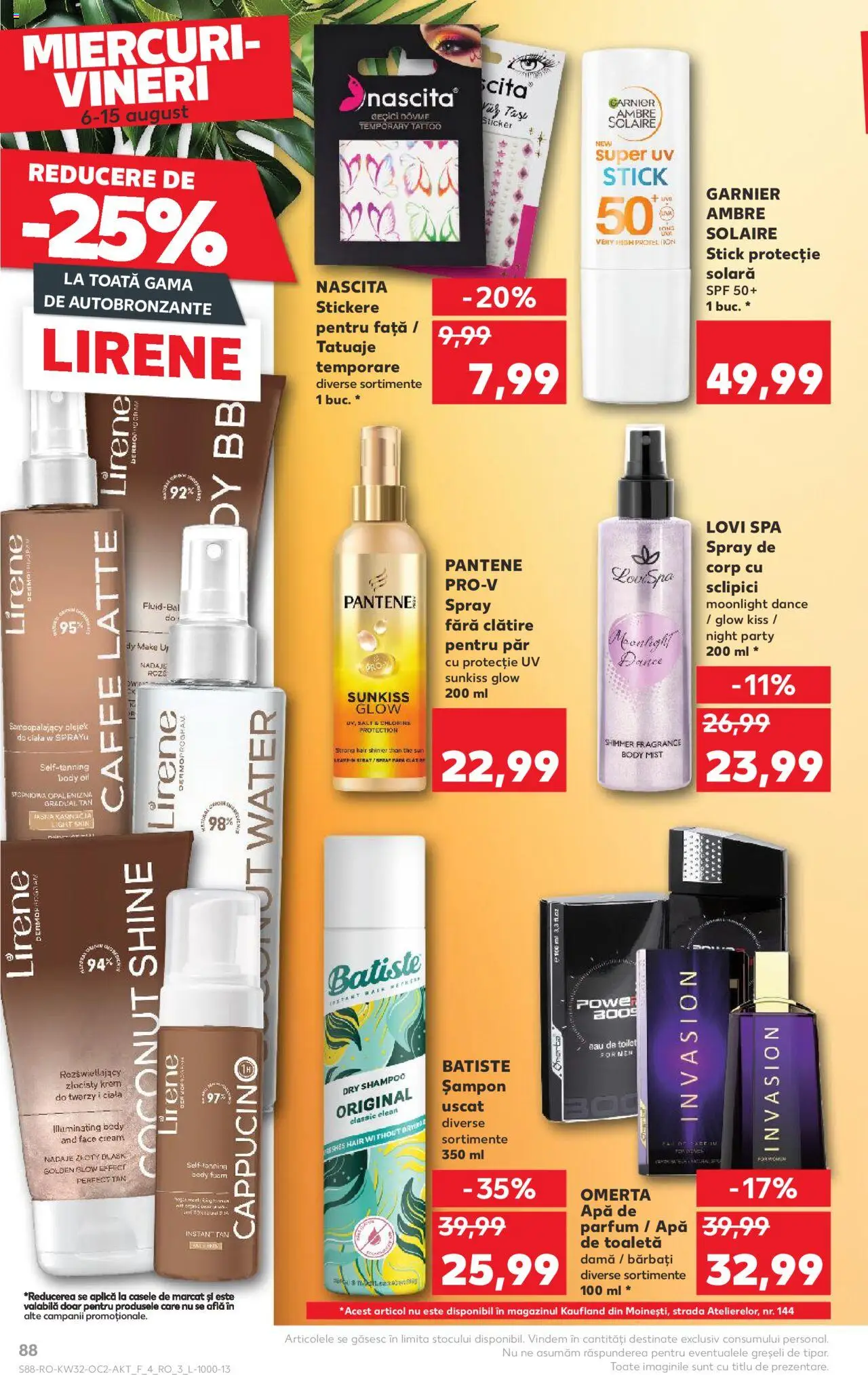 Catalog Kaufland - Tulcea – valabil de la 06.08.2025 | Pagină: 88 | Produse: Apă de parfum, Toaletă, Bb cream, Apă