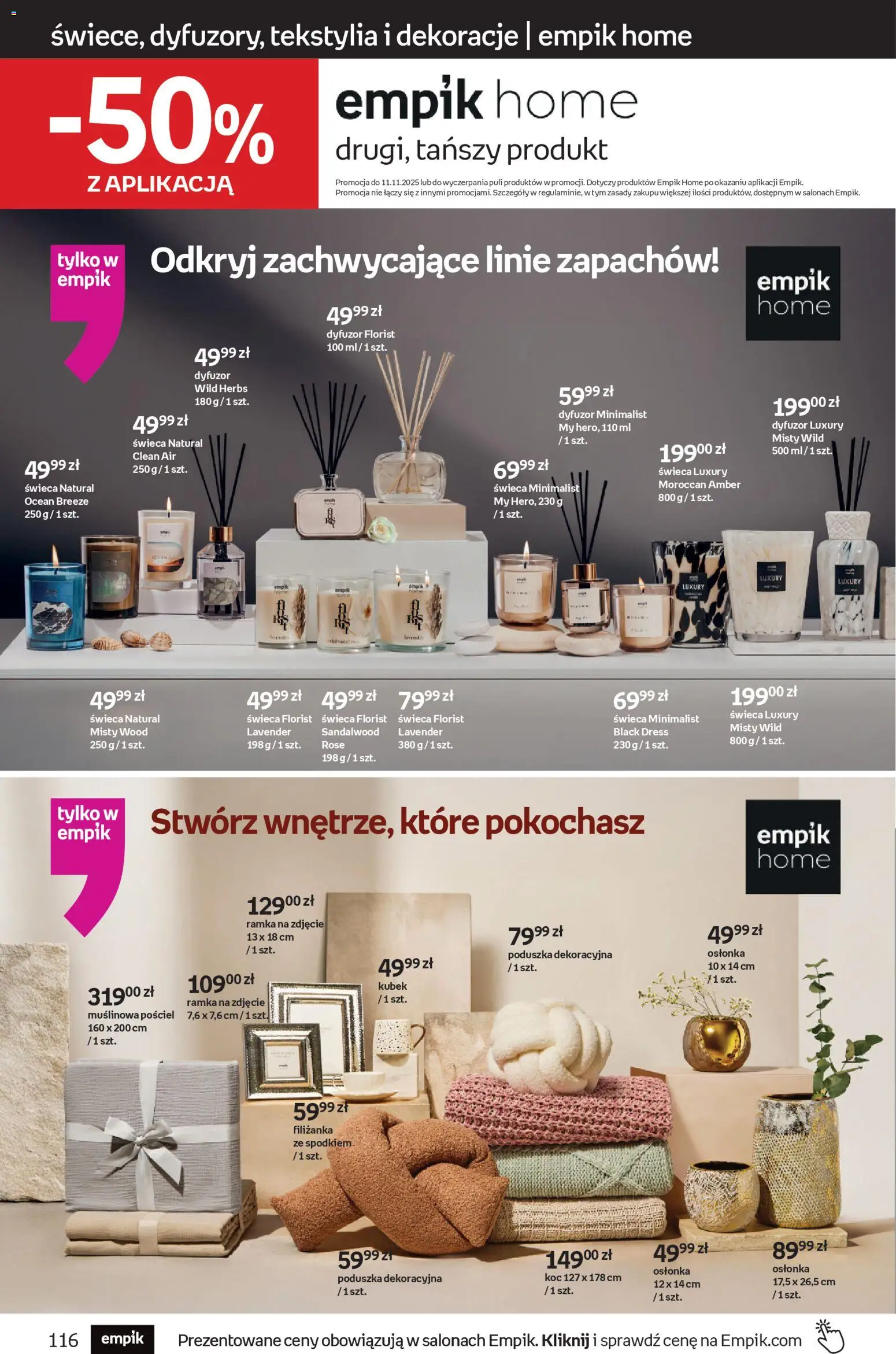 Empik promocje - Tom kultury Zabawki od 29.10.2025 | Strona: 38 | Produkty: Poduszka, Koc, Ramka, Tekstylia