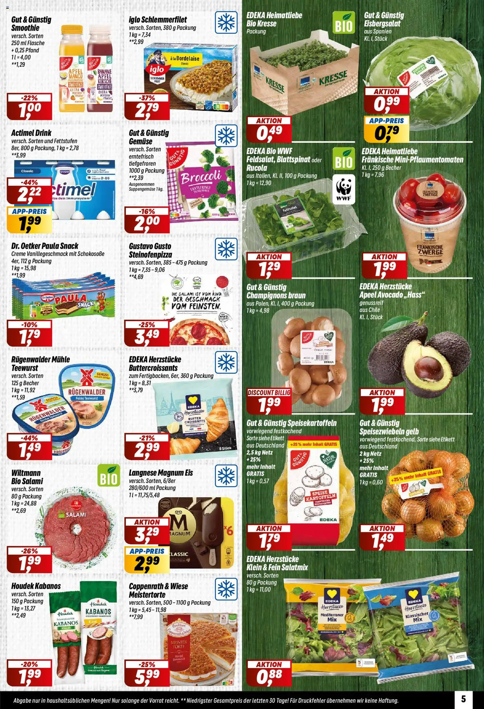 Simmel Prospekt 	 – gültig ab 24.11.2025 | Seite: 5 | Produkte: Iglo, Äpfel, Eisbergsalat, Eis