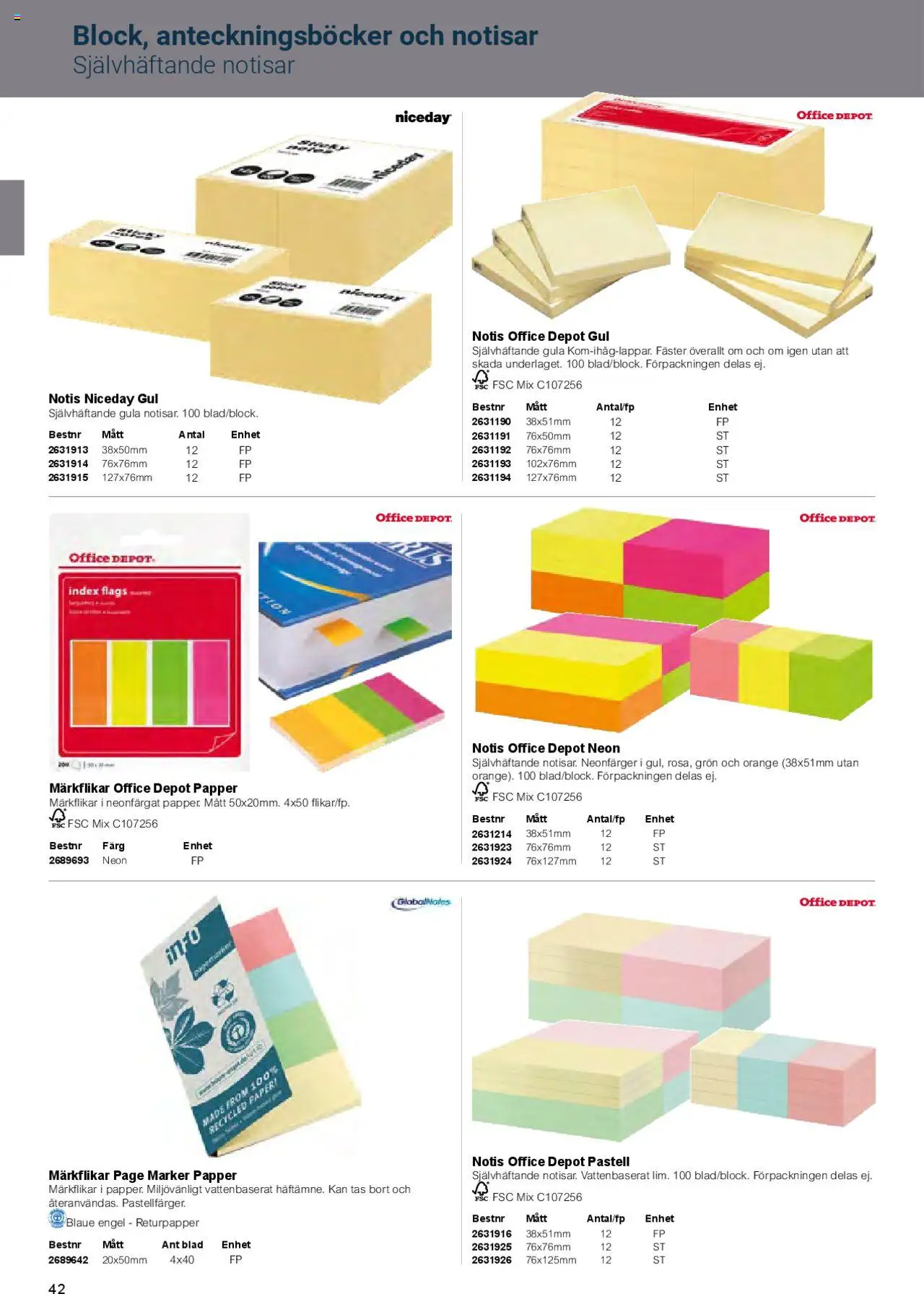 Office Depot reklamblad aktuell från 01.02.2025 | Sida: 44 | Produkter: Papper