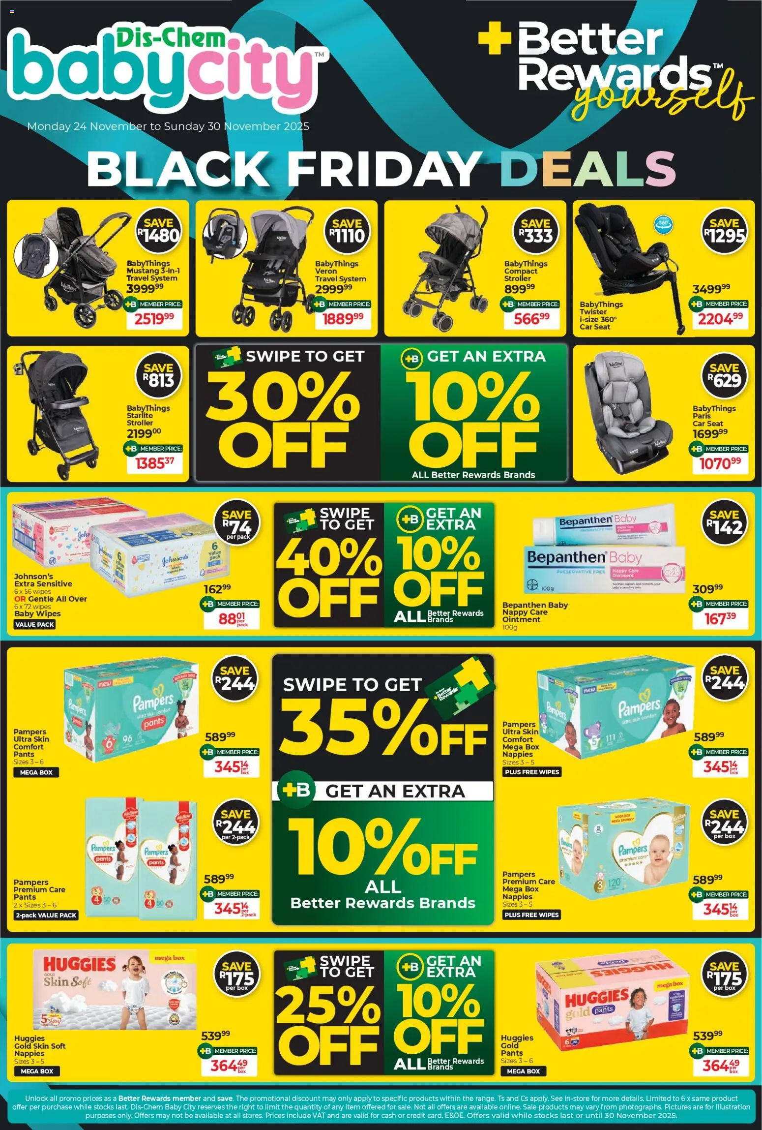 New Baby City catalogue – valid from 24.11.2025 | Page: 1 | Products: Pants, Box, Preservative, Nappies