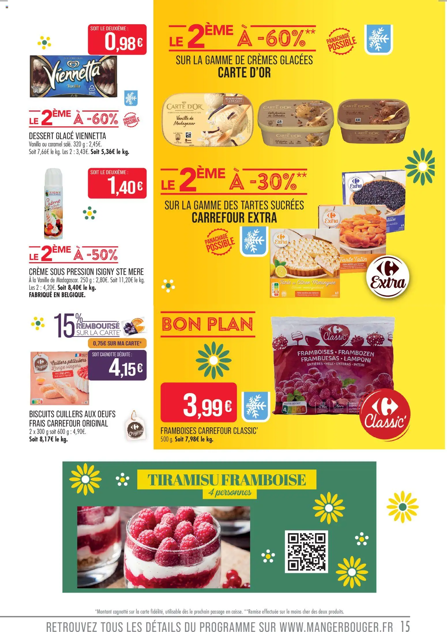 {H1} | Page: 15 | Produits: Beurre, Œufs, Thé, Crème