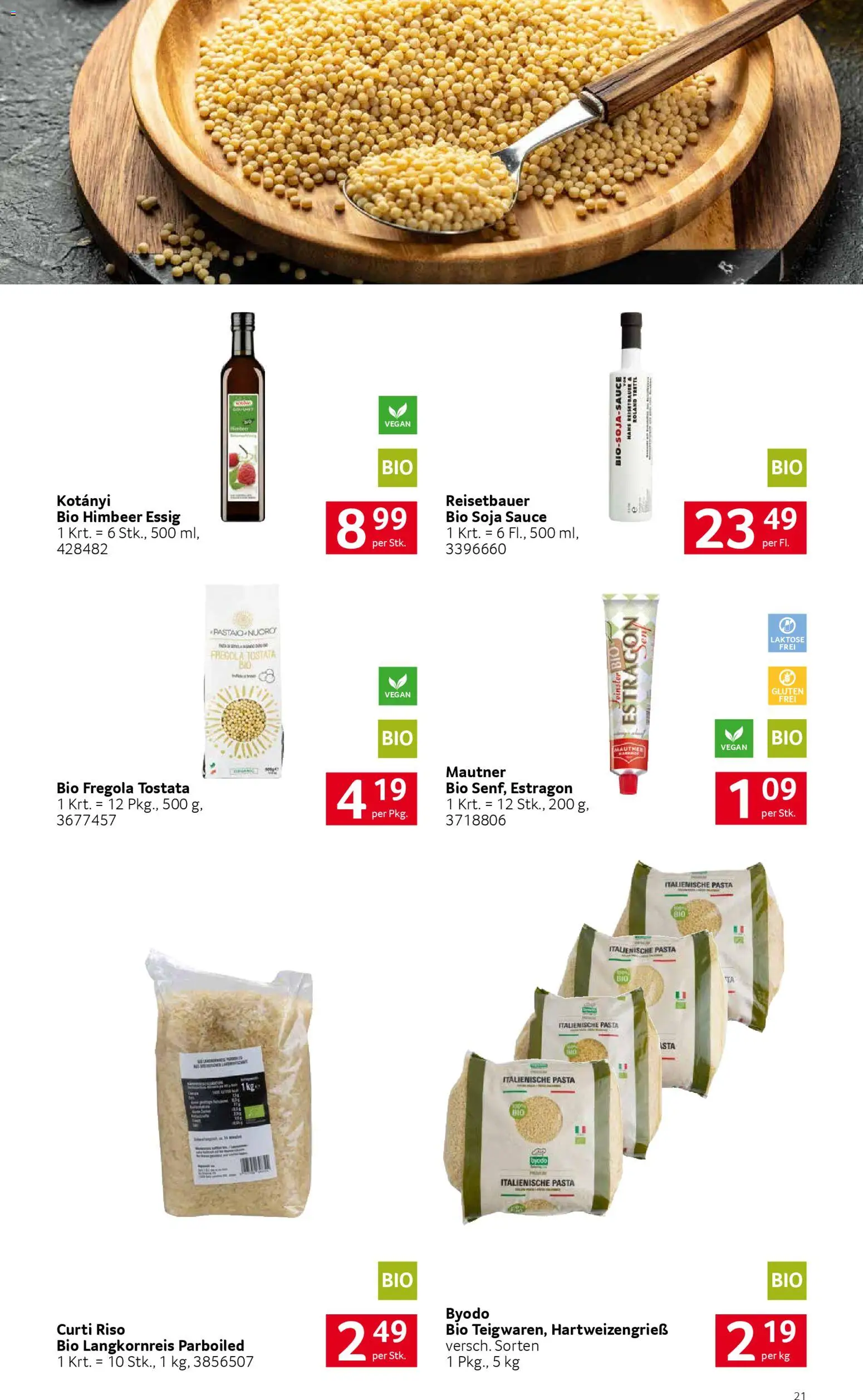 Transgourmet Natürlich nachhaltige Vielfalt gültig ab 25.01.2026 | Seite: 21 | Produkte: Pasta