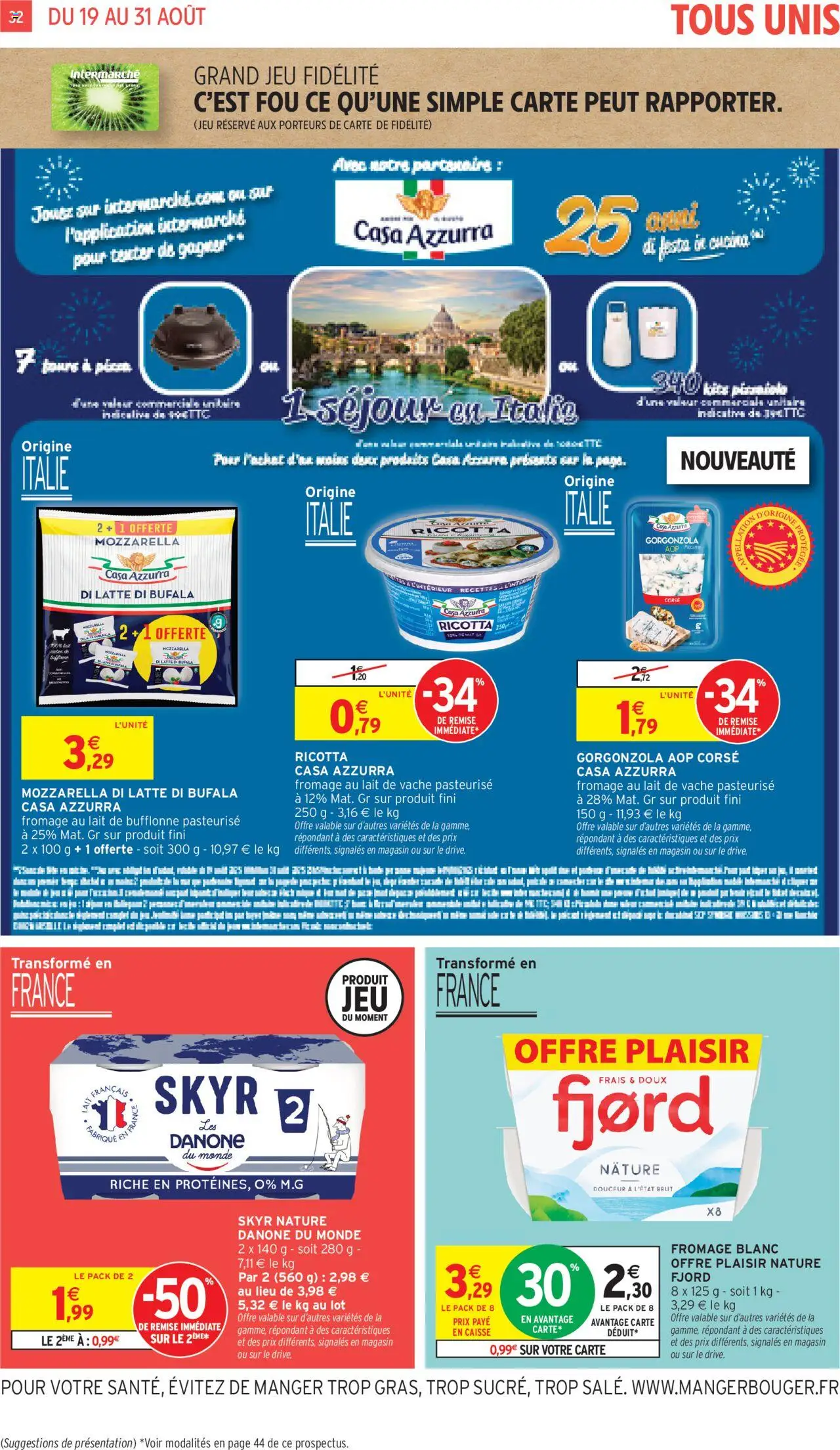  | Page: 32 | Produits: Mozzarella, Fromage blanc, Fromage, Skyr