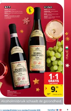 Carrefour - Hypermarken - Market Wijnfestival - Voorbeeld van een folder van Carrefour, geldig van 29.10.2025 | Pagina: 9 | Producten: Fles, Zsúrkenyér, Fruit, Druif