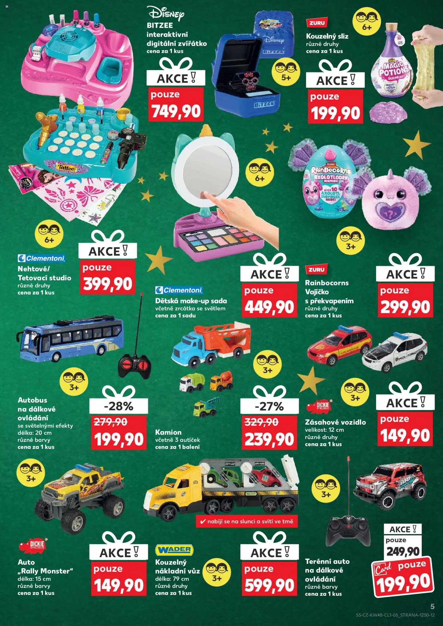 Kaufland leták - Plzeň od 26.11.2025 | Strana: 5 | Produkty: Monster, Makeup, Auto na dálkové ovládání, Barvy