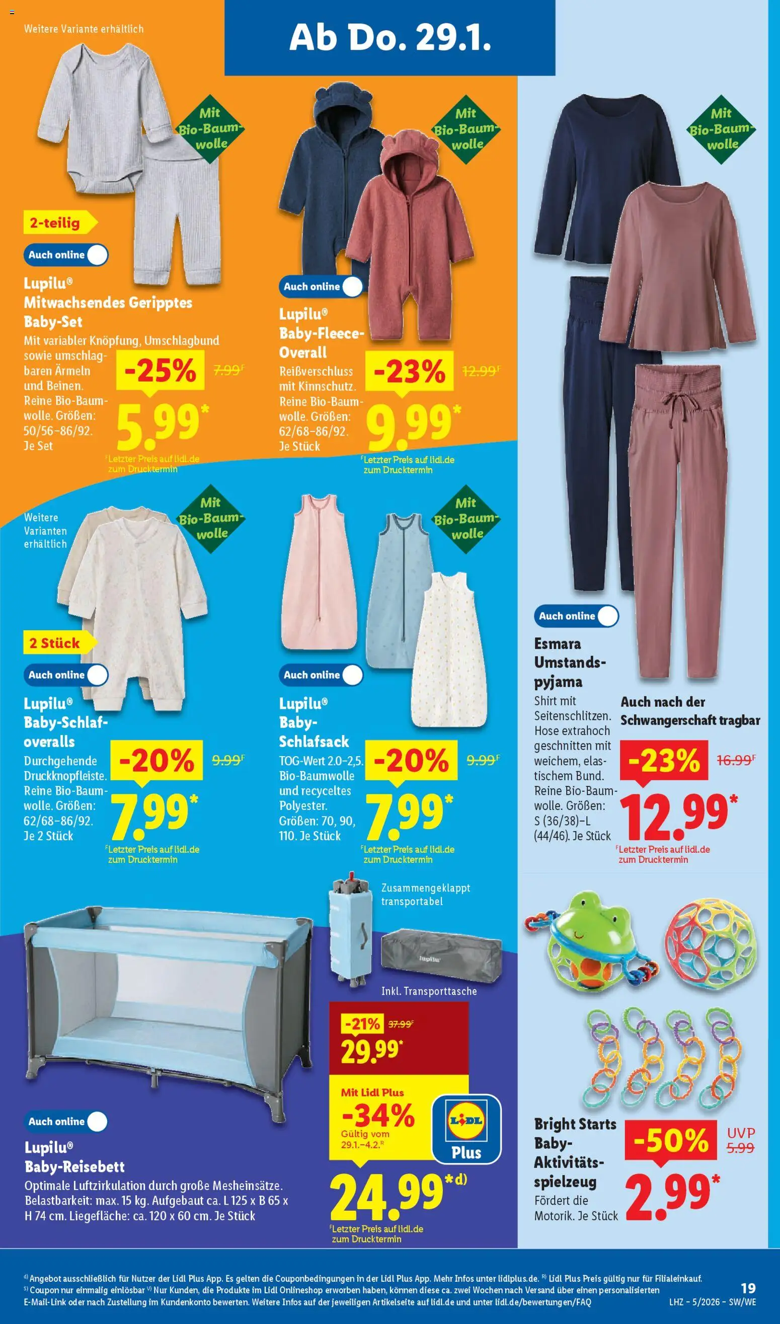 Lidl Prospekt Aarbergen – gültig ab 26.01.2026 | Seite: 39 | Produkte: Shirt, Hose, Overall, Pyjama