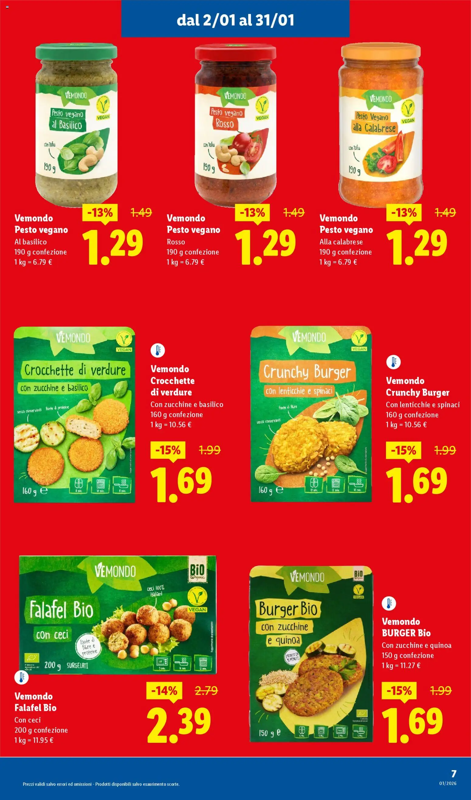Volantino Lidl del 02.01.2026 | Pagina: 7 | Prodotti: Ceci, Tofu, Pesto, Basilico