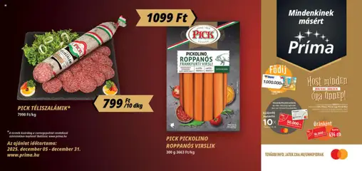 CBA Príma - Óriásplakátok - amely érvényes a következő dátumtól: 05.12.2025